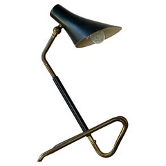 Vintage Mid-Century Modern Adjustable Table Lamp Attr. to Gino Sarfatti, Arteluce, 1950s