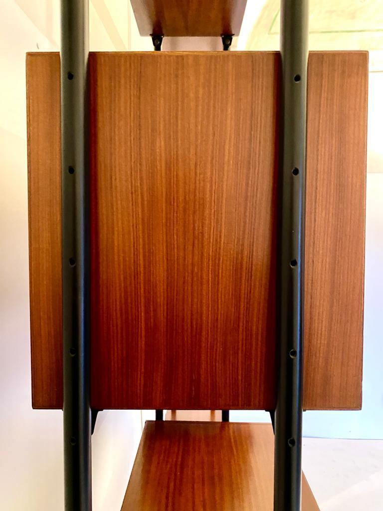 Mid Century Modern Adjustable Wall Unit, Italy 1960 's For Sale 8