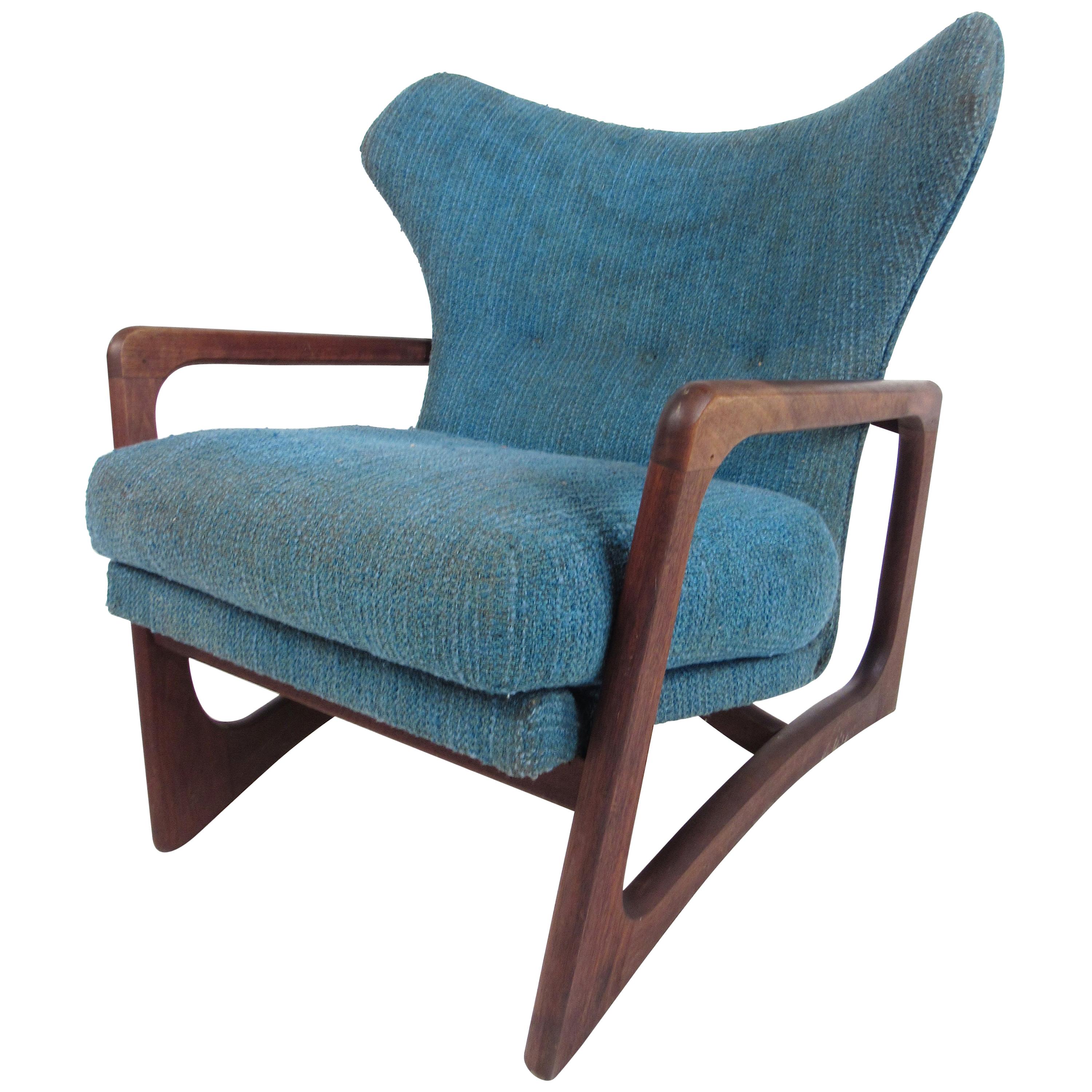 Mid-Century Modern Adrian Pearsall 2466-C Wing Back Lounge Chair