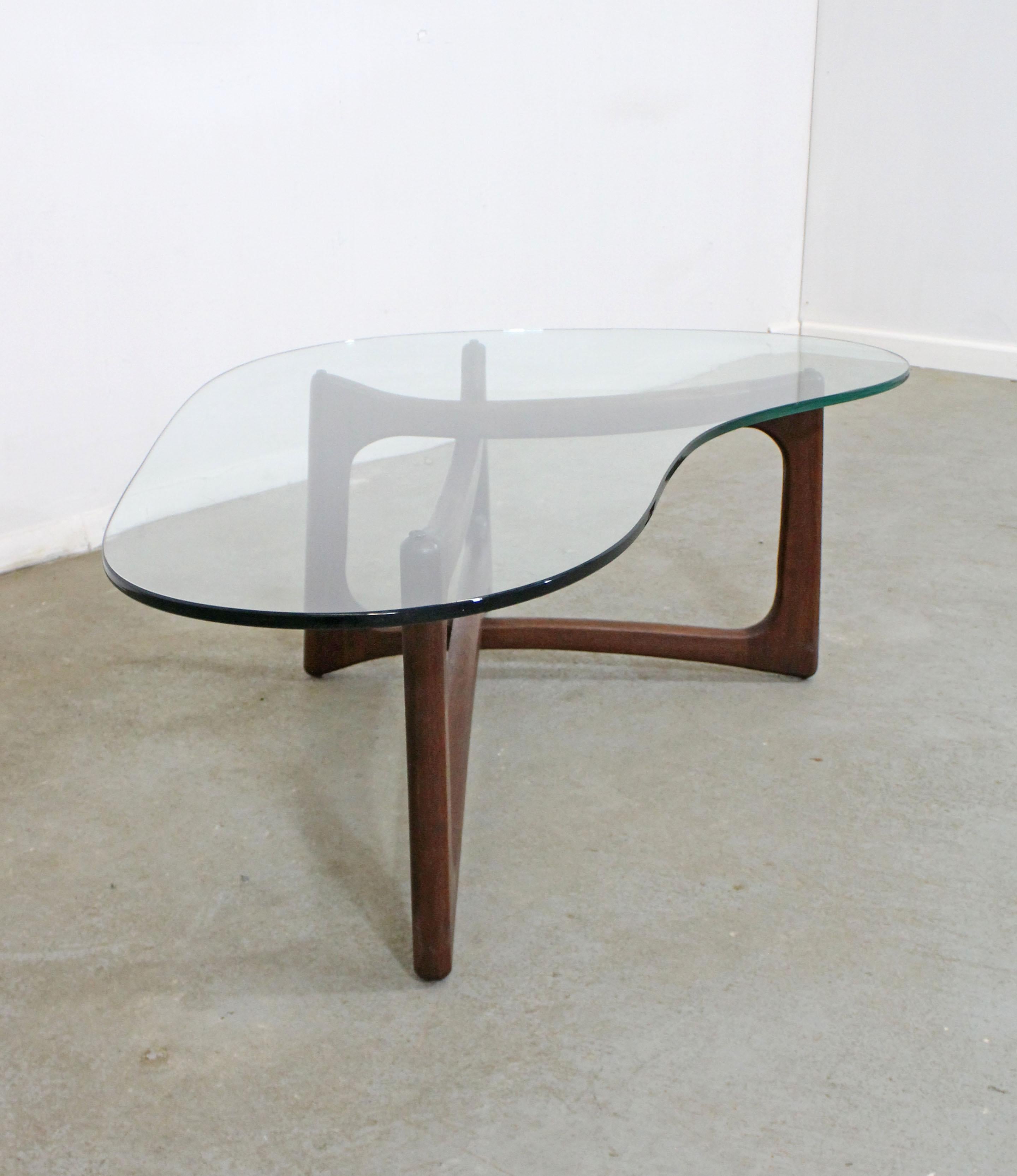 glass kidney coffee table