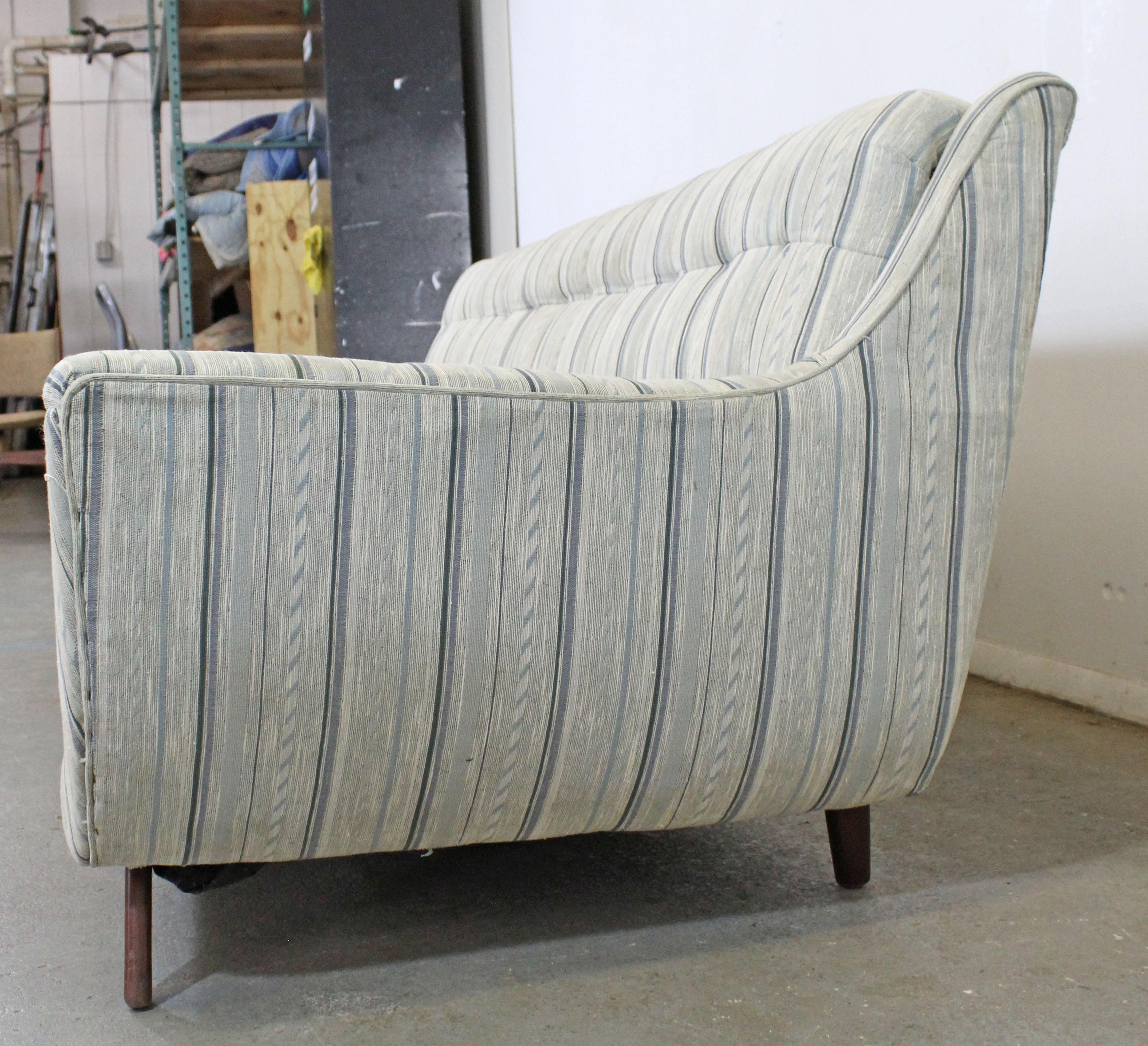 Mid-Century Modern Adrian Pearsall Style Prestige Sofa In Fair Condition For Sale In Wilmington, DE