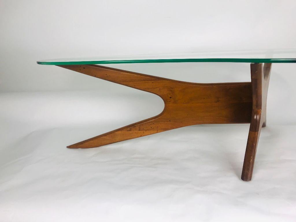 Glass Mid-Century Modern Adrian Pearsall Biomorphic Coffee Table