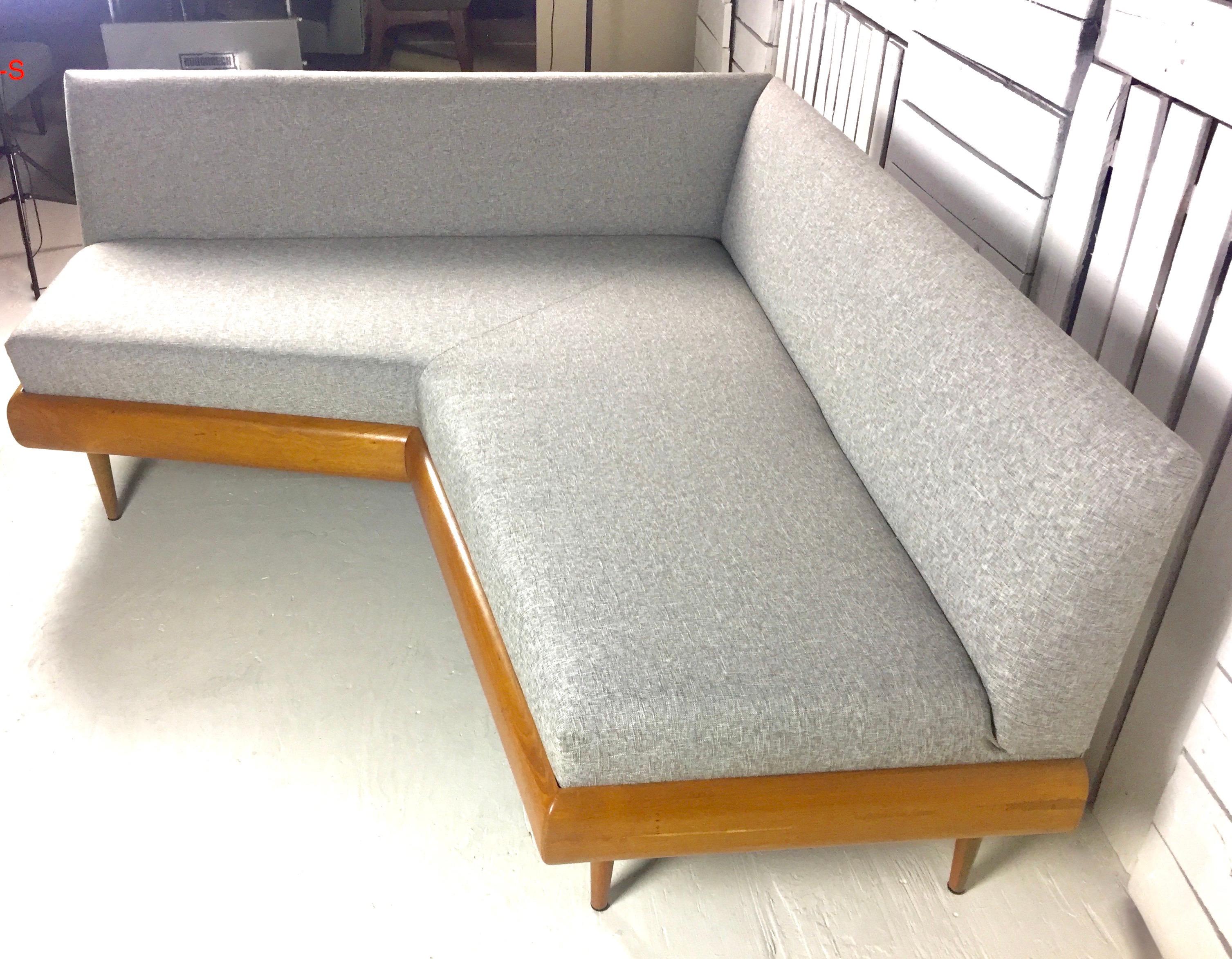 Mid-20th Century Mid-Century Modern Adrian Pearsall Craft Associates Boomerang Grey Sofa 1700-S