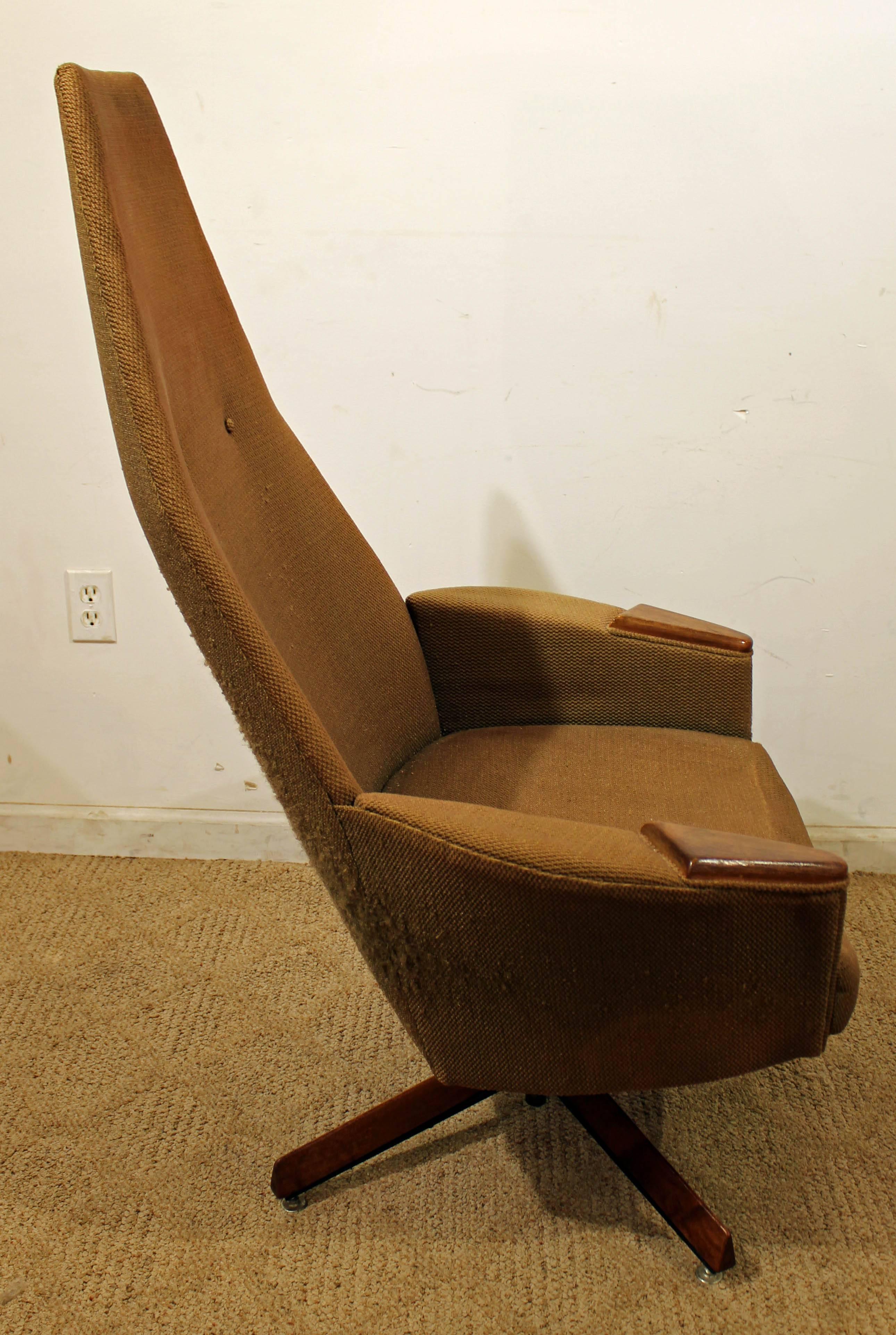 Upholstery Mid-Century Modern Adrian Pearsall Craft Associates Lounge Chair & Ottoman 2174C