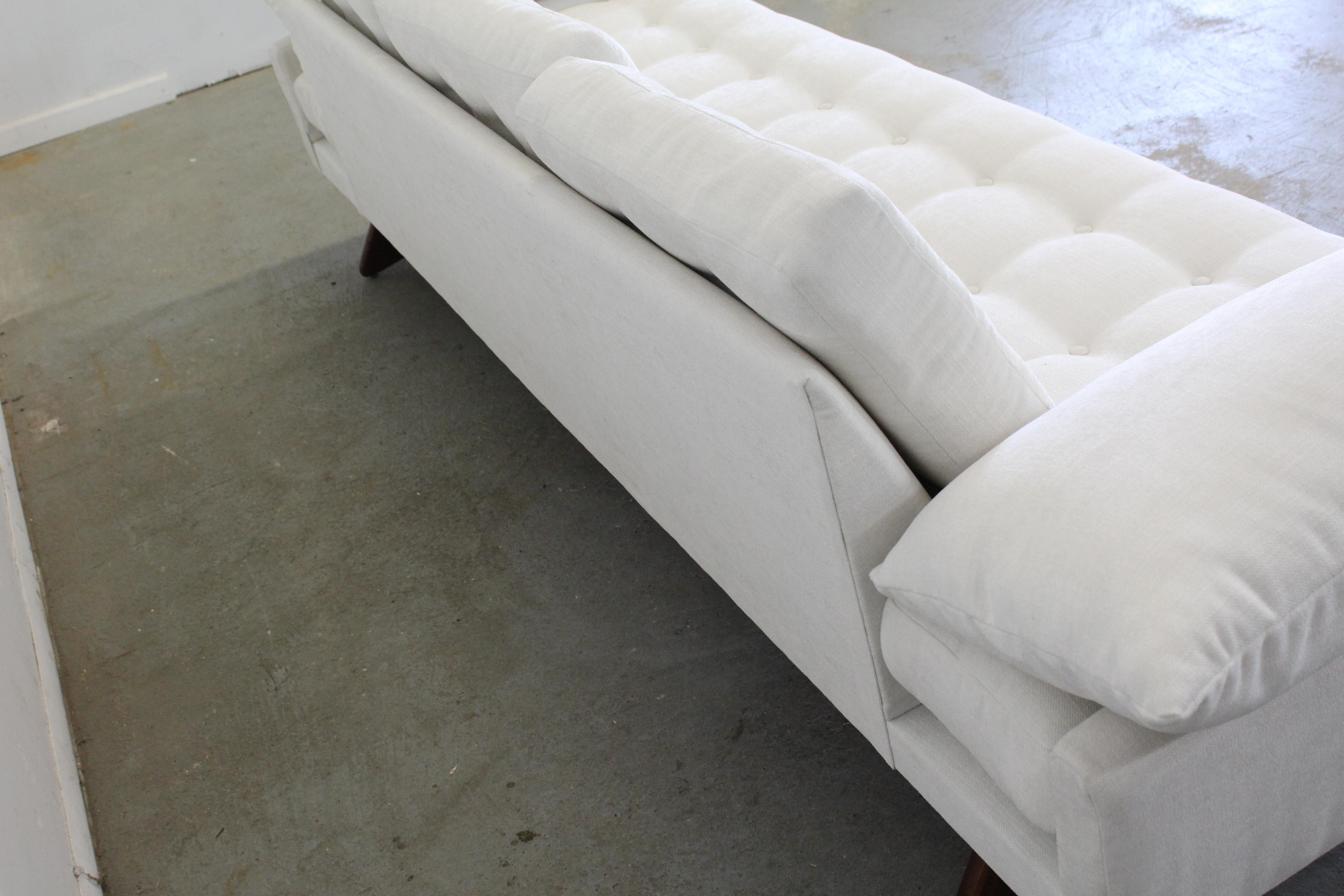 Upholstery Mid-Century Modern Adrian Pearsall Craft Associates Sculpted Gondola Sofa 2408 For Sale