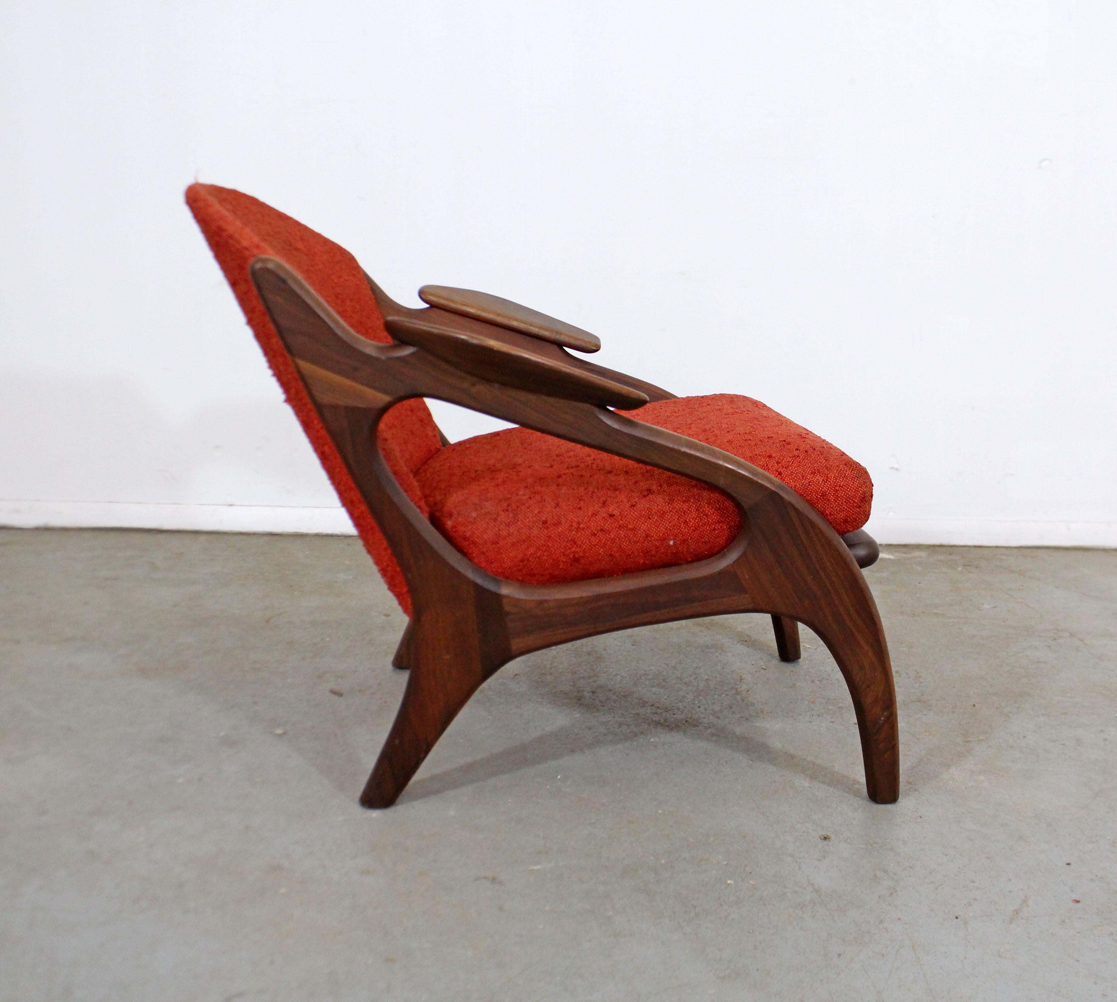 American Mid-Century Modern Adrian Pearsall Craft Associates Walnut Lounge Chair