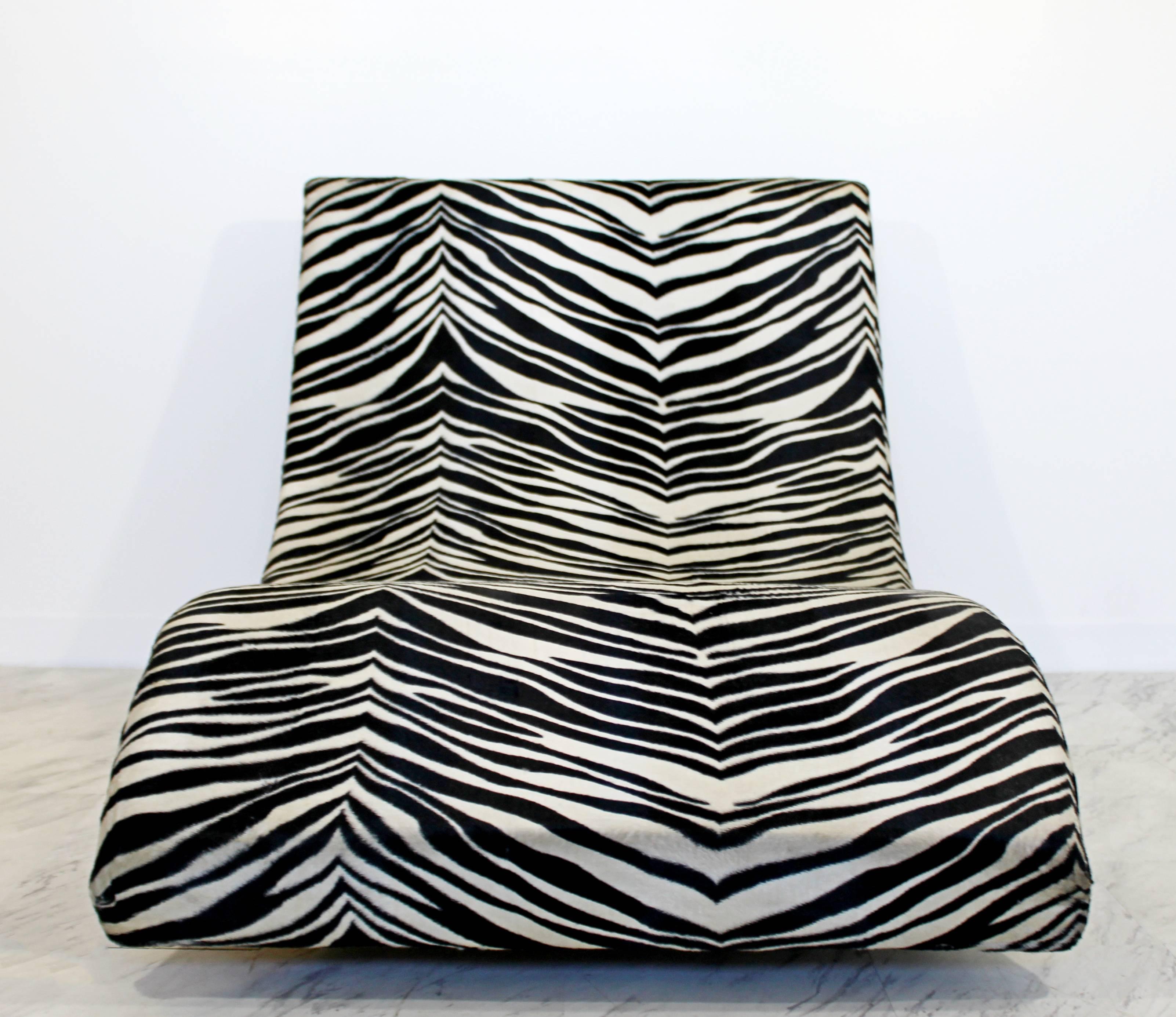 chaise zebra