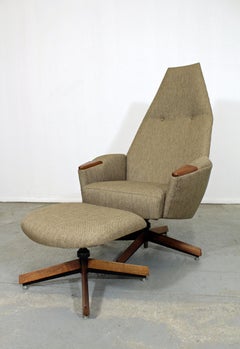 Mid-Century Modern Adrian Pearsall for Craft Assoc. Lounge Chair and Ottoman