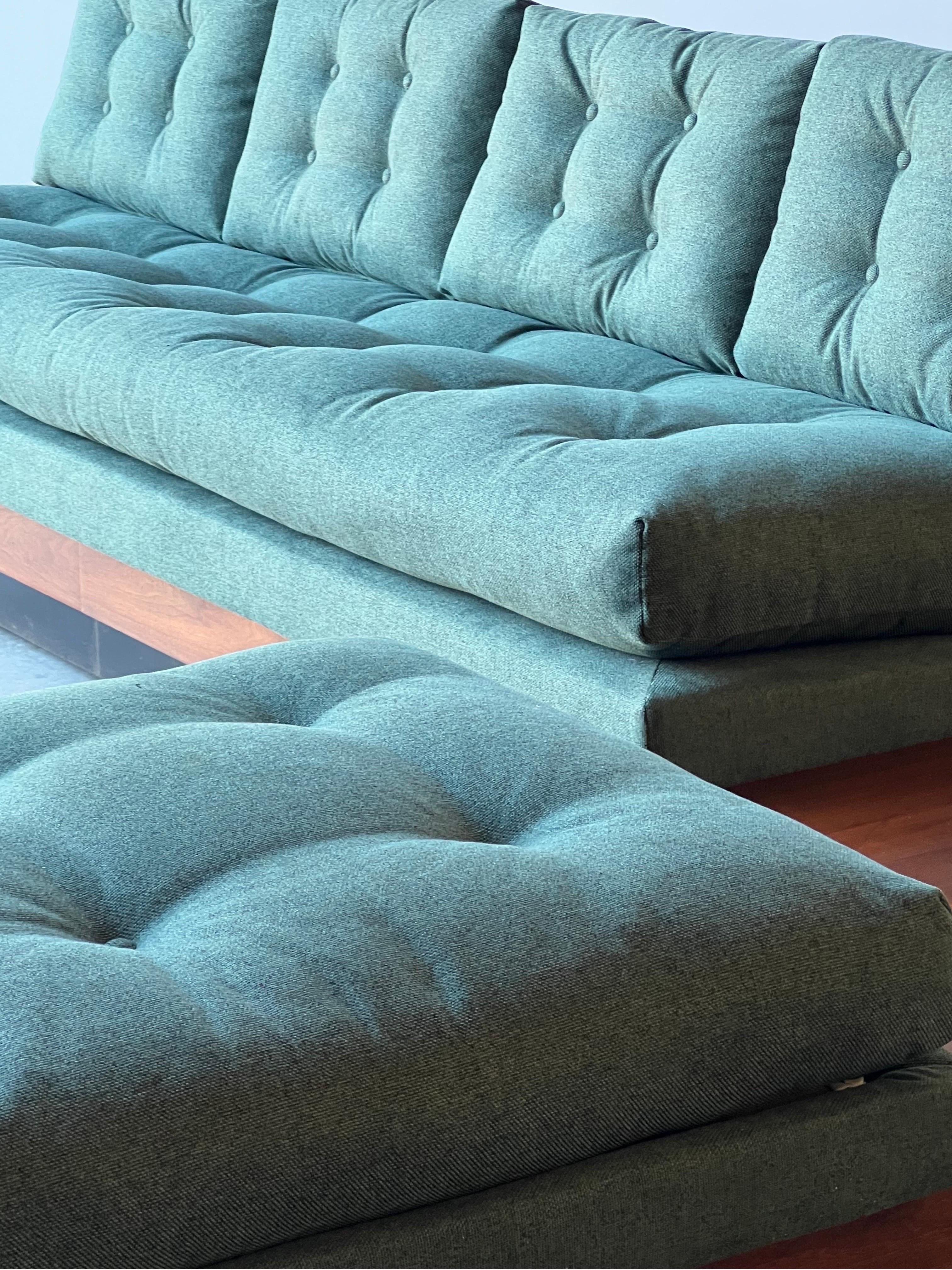 Mid-Century Modern Adrian Pearsall for Craft Associates Platform Sectional Sofa 5