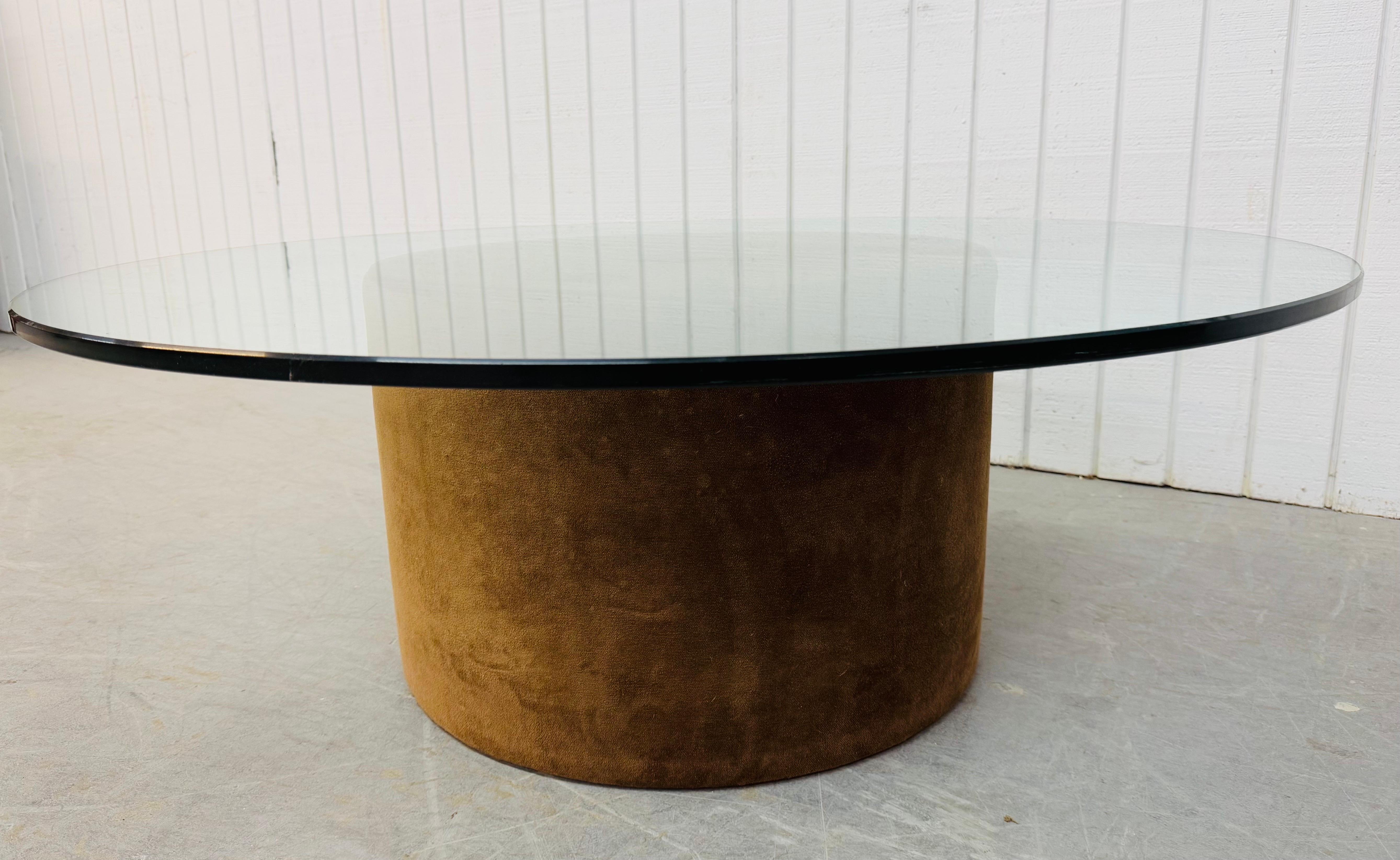 Adrian Pearsall, Couchtisch mit Glasplatte und Trommel, Mid-Century Modern (amerikanisch) im Angebot