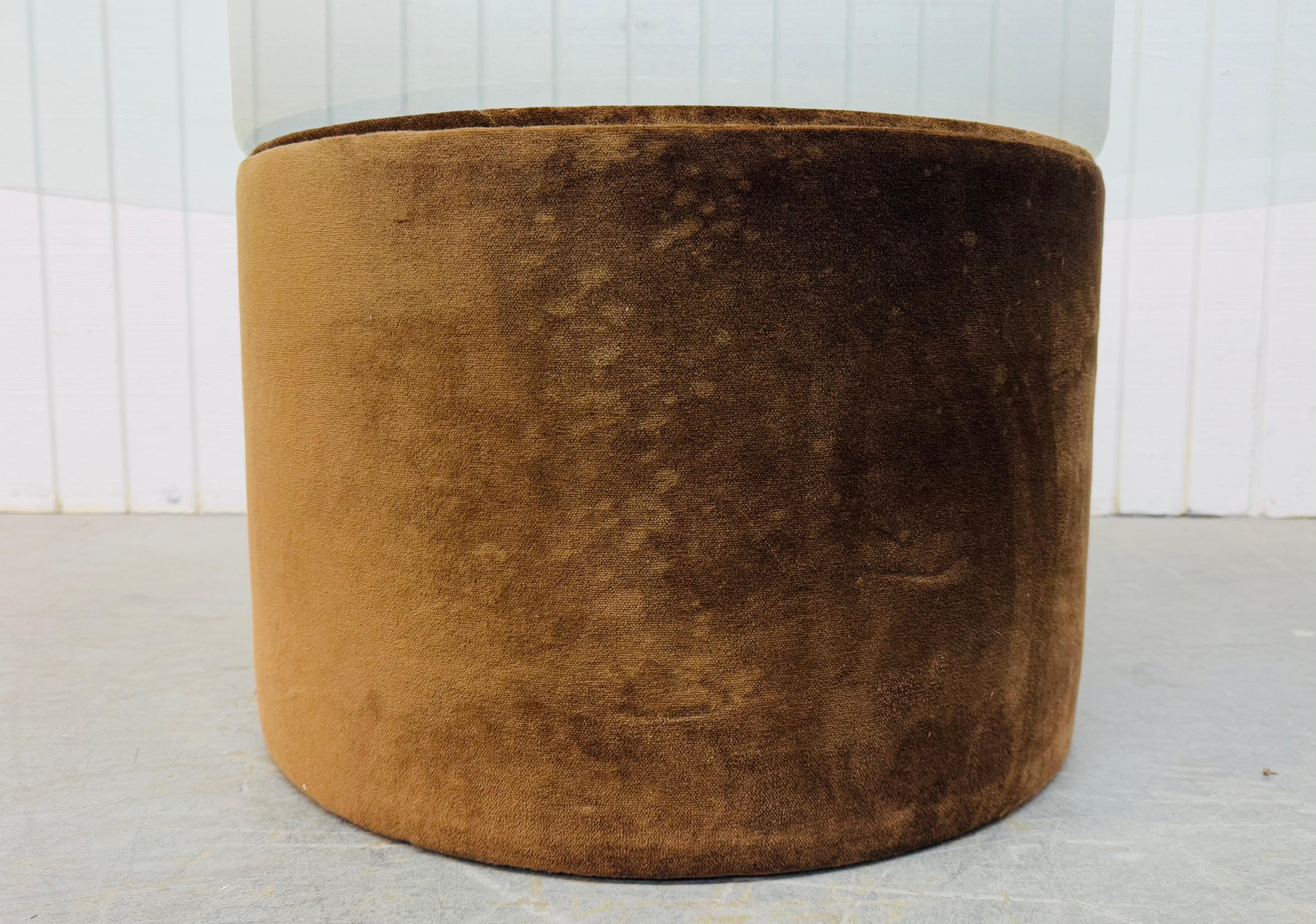Adrian Pearsall, Couchtisch mit Glasplatte und Trommel, Mid-Century Modern im Zustand „Gut“ im Angebot in Clarksboro, NJ