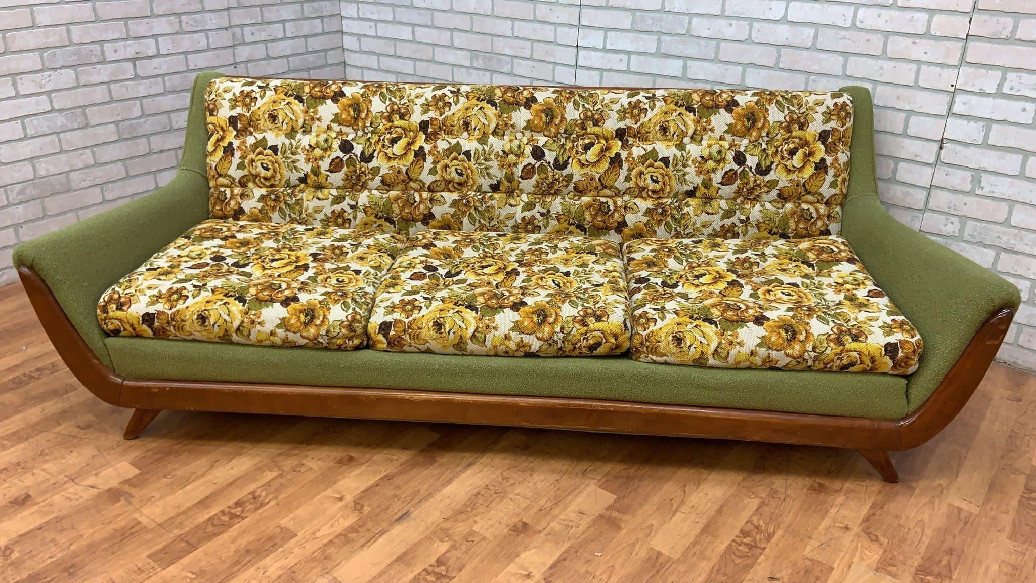Mid Century Modern Adrian Pearsall Gondola Sofa and Lounge Chair - 2 Piece Set 7
