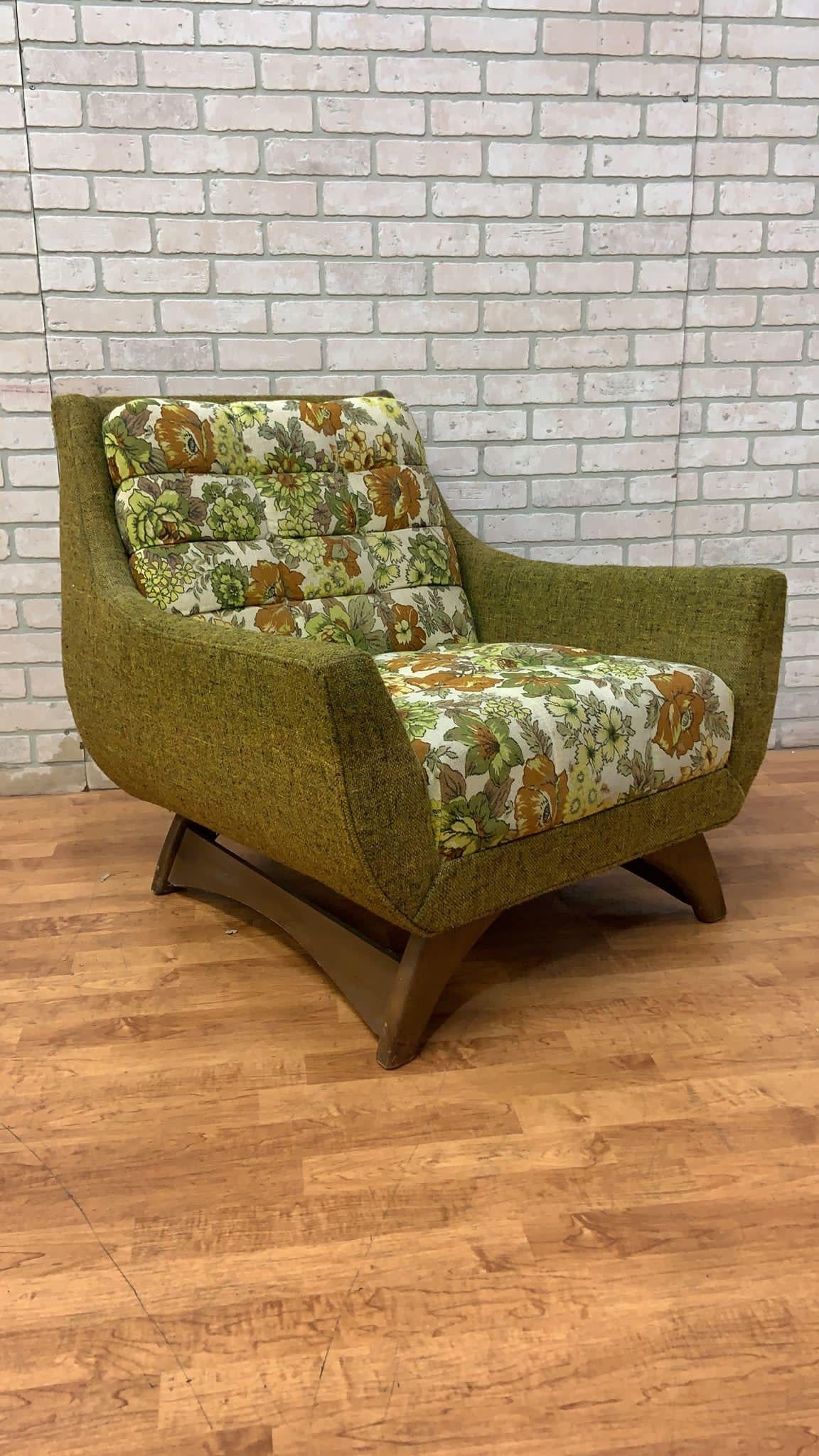 American Mid Century Modern Adrian Pearsall Gondola Sofa and Lounge Chair - 2 Piece Set