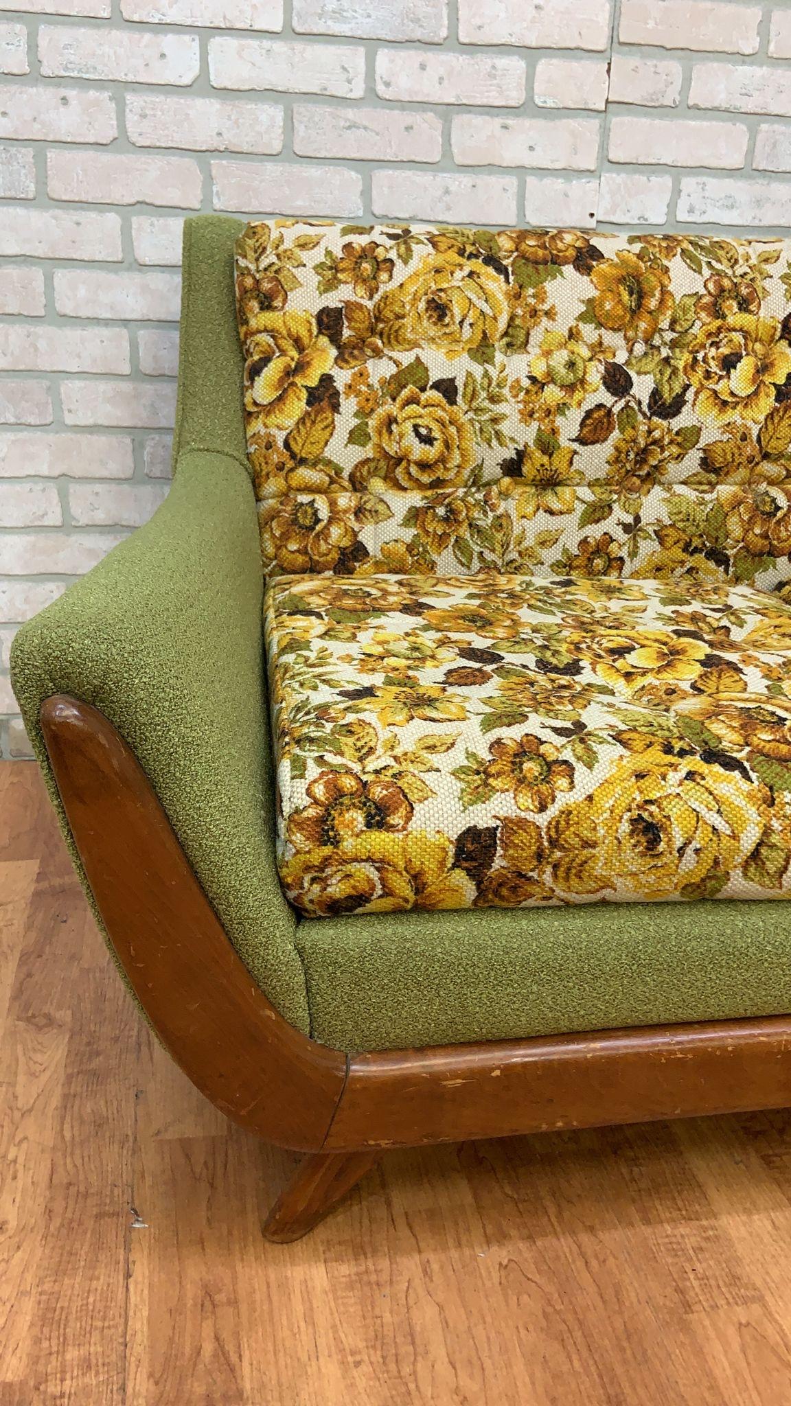 Hand-Crafted Mid Century Modern Adrian Pearsall Gondola Sofa and Lounge Chair - 2 Piece Set