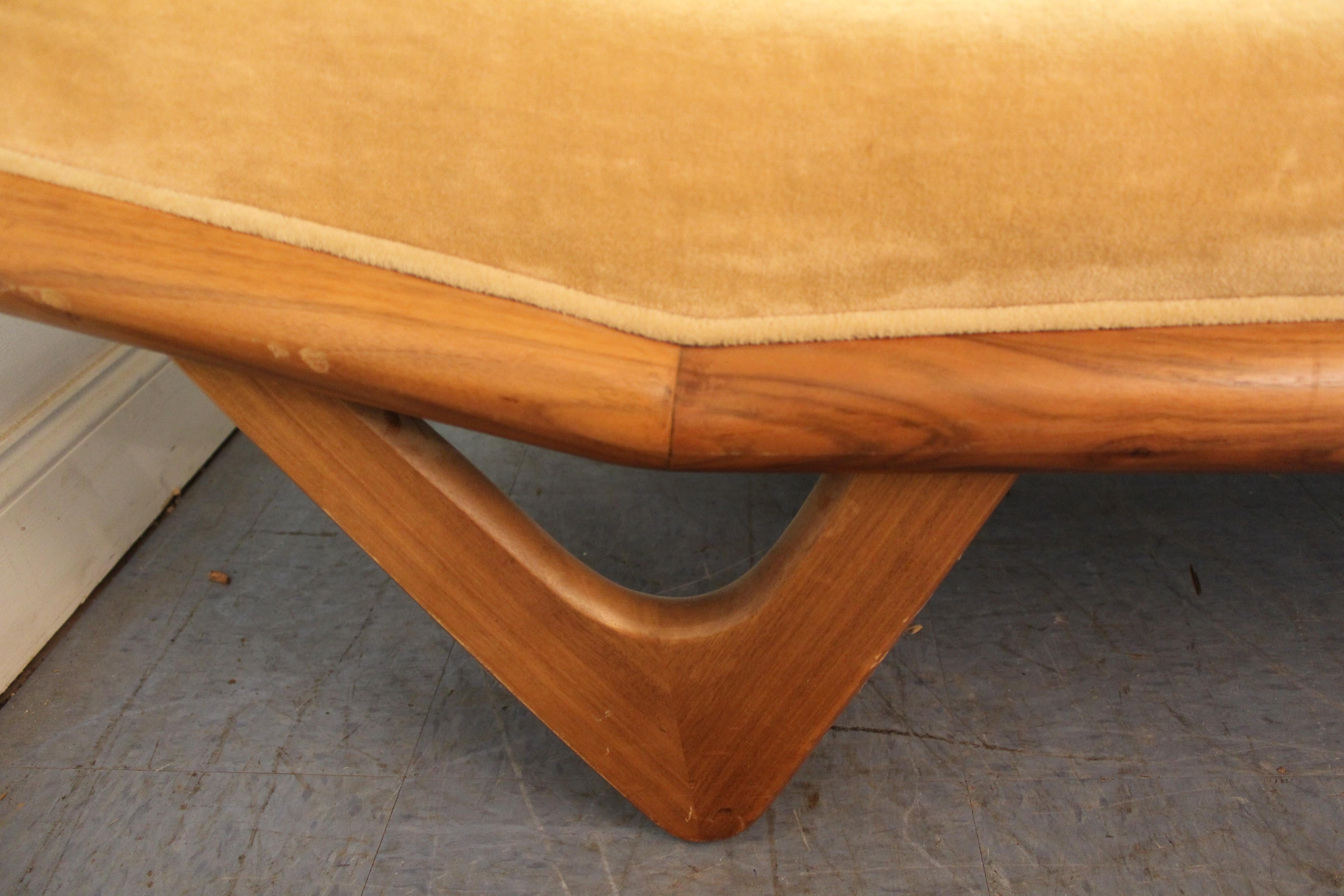 Upholstery Mid-Century Modern Adrian Pearsall Gondola Sofa on Boomerang Legs 2303