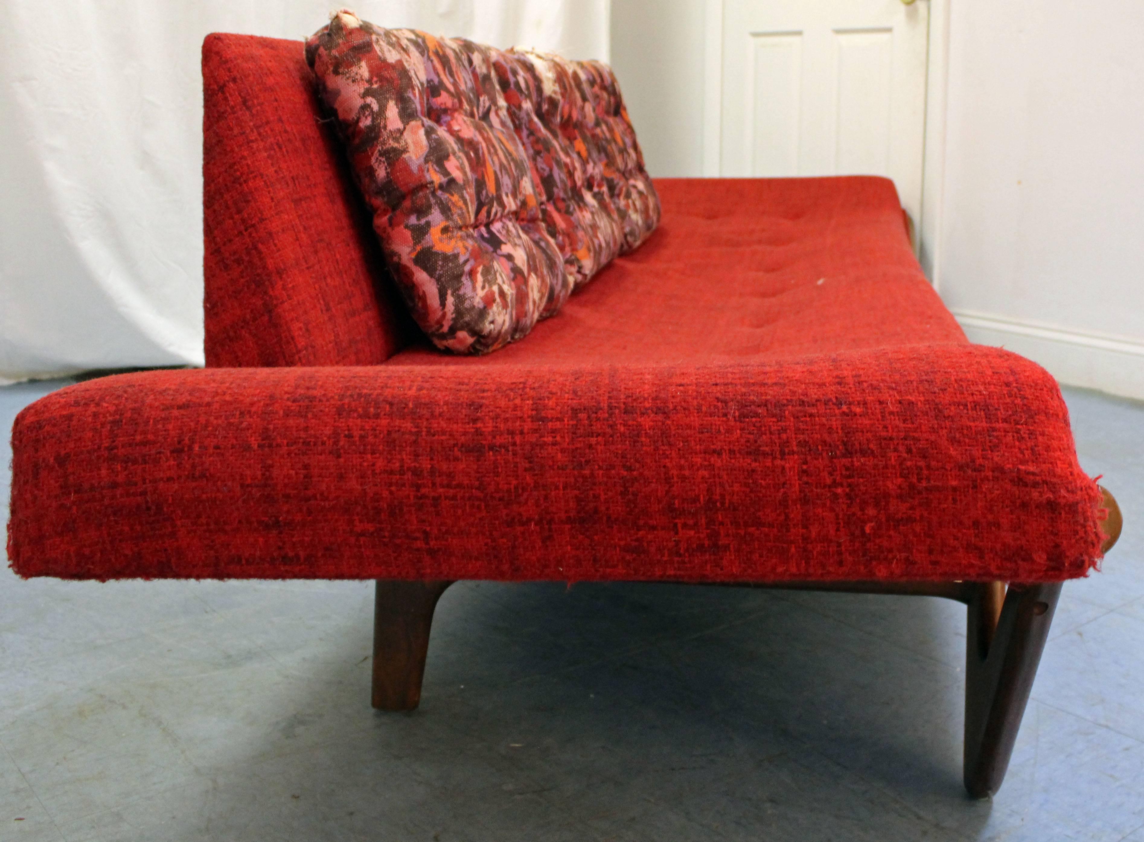 American Mid-Century Modern Adrian Pearsall Gondola Sofa on Boomerang Legs