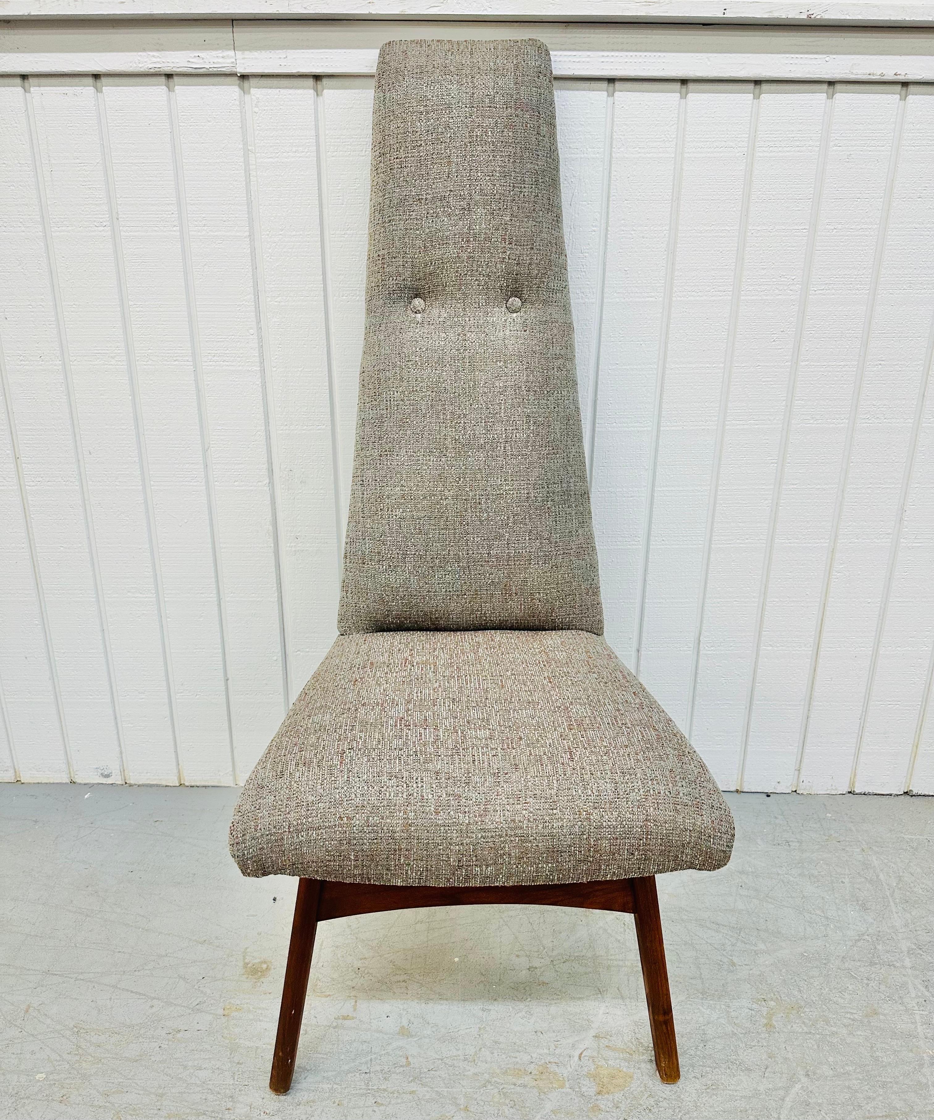 Upholstery Mid-Century Modern Adrian Pearsall High-Back Dining Chairs - Set of 6 For Sale