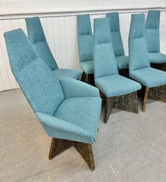 Mid-Century Modern Adrian Pearsall High Back Goop Dining Chairs - Set of 8