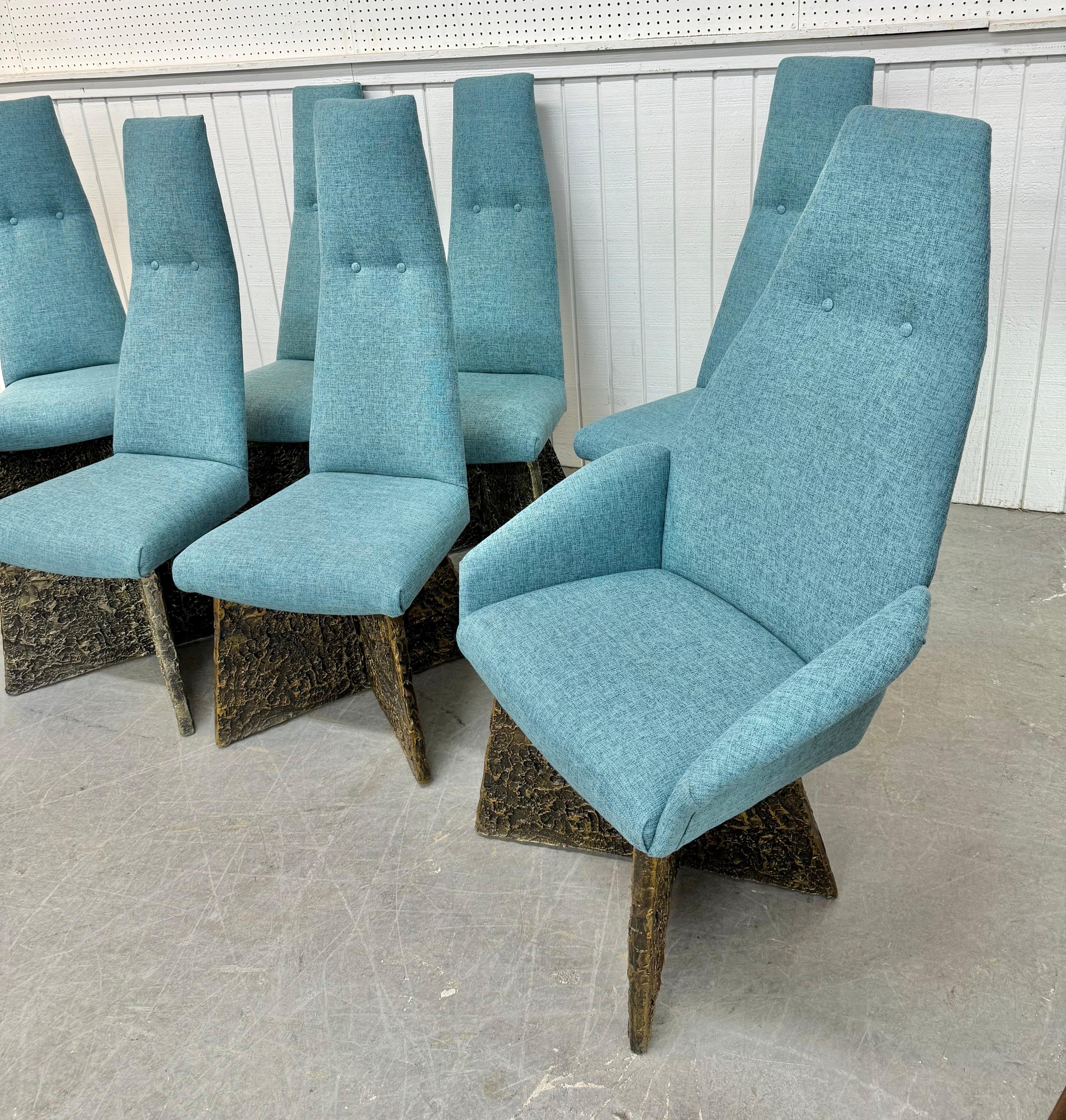 Mid-Century moderno Sedie da pranzo con schienale alto Adrian Pearsall - Set di 8 in vendita