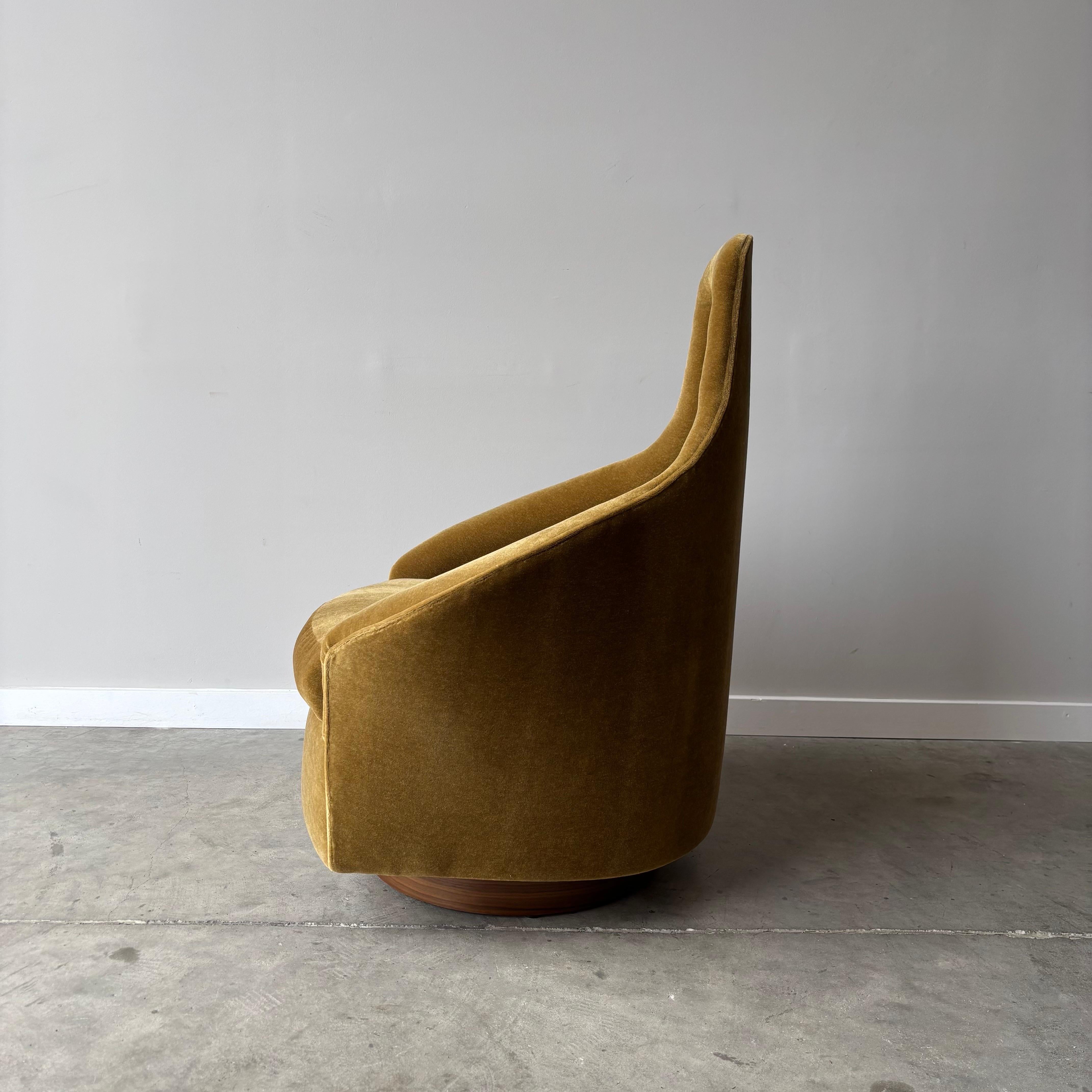 Mid-Century Modern Mid Century Modern Adrian Pearsall High Back Swivel Chair