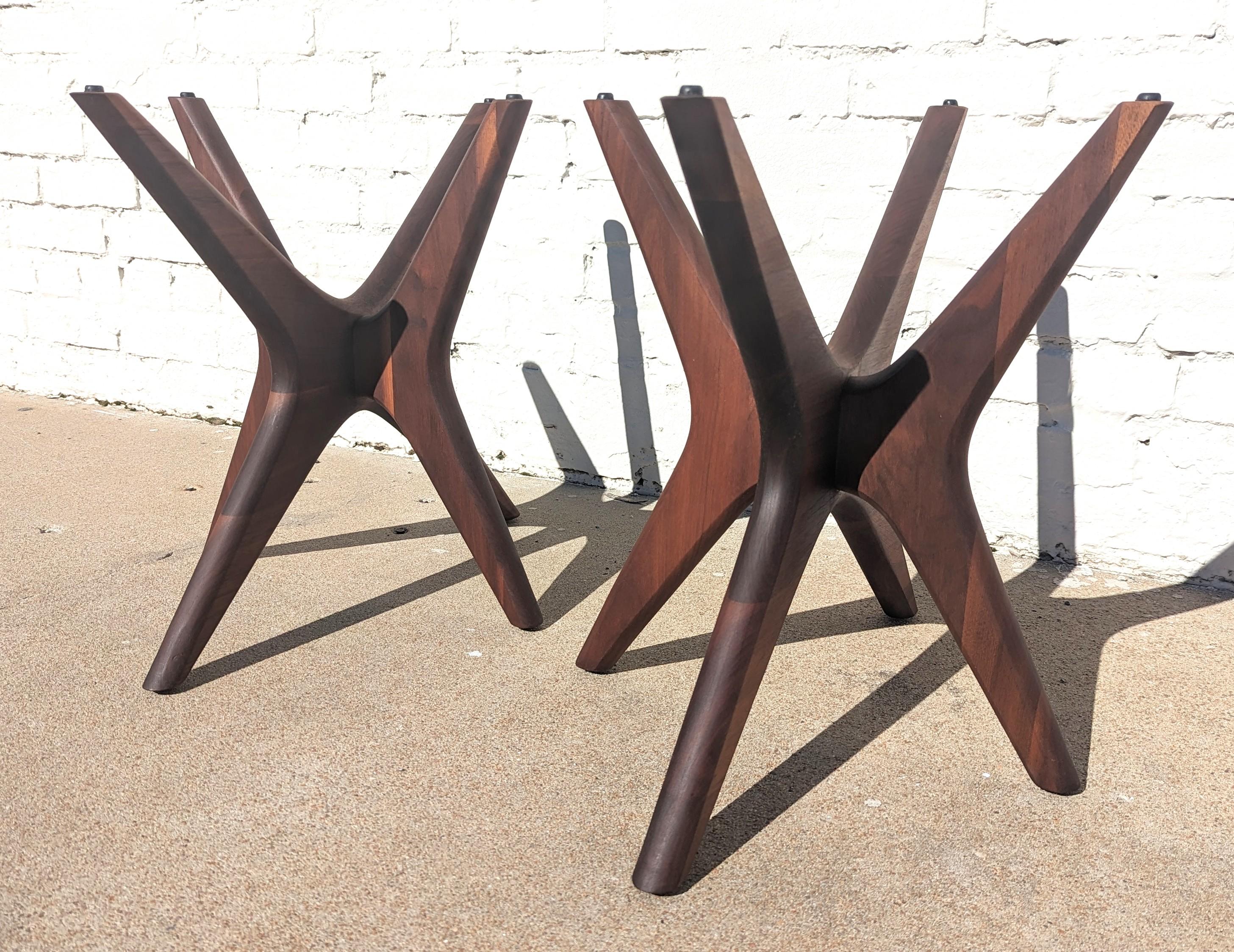 Mid Century Modern Adrian Pearsall Jacks Side Tables  In Good Condition For Sale In Tulsa, OK
