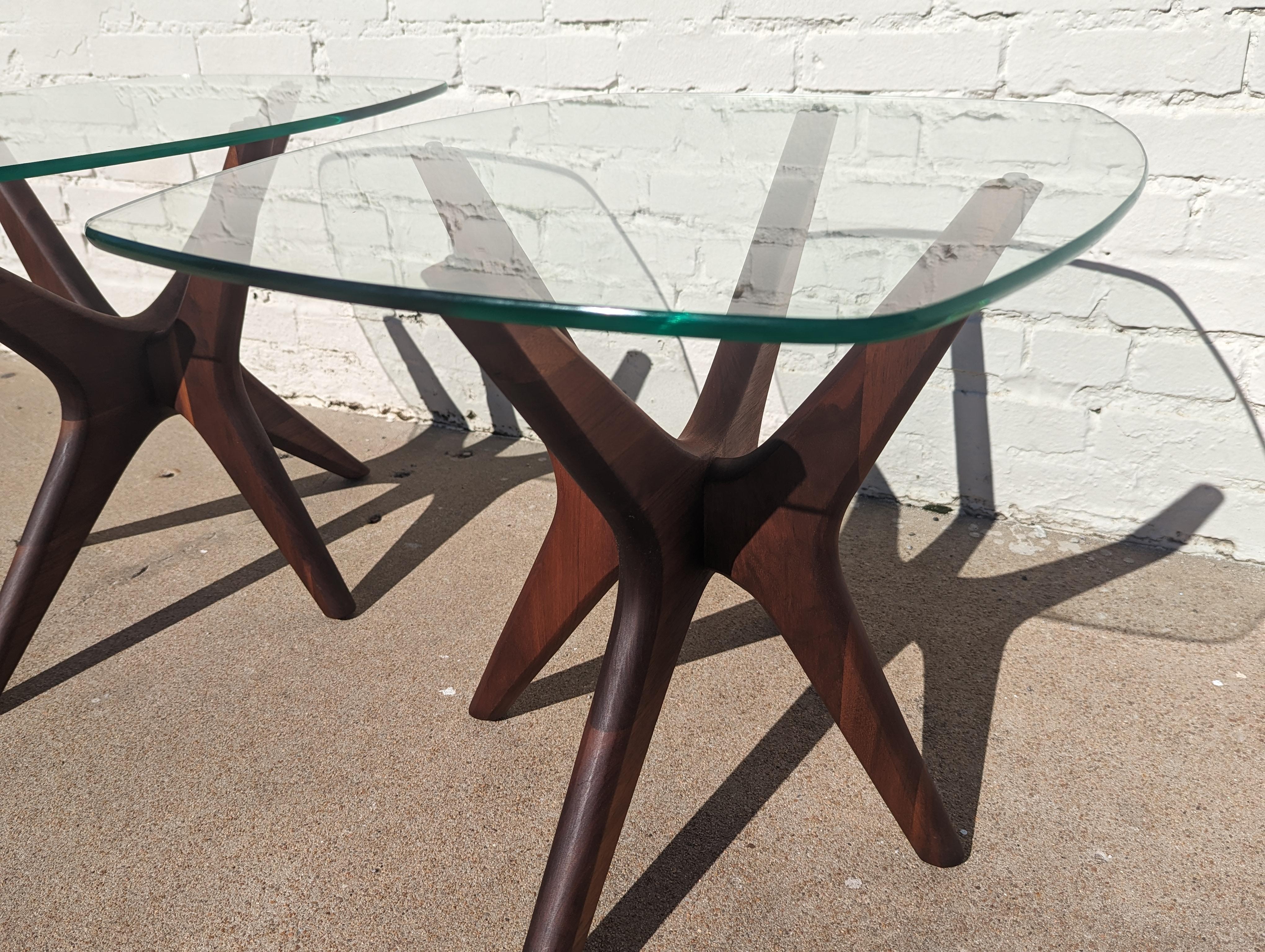 Mid-20th Century Mid Century Modern Adrian Pearsall Jacks Side Tables  For Sale