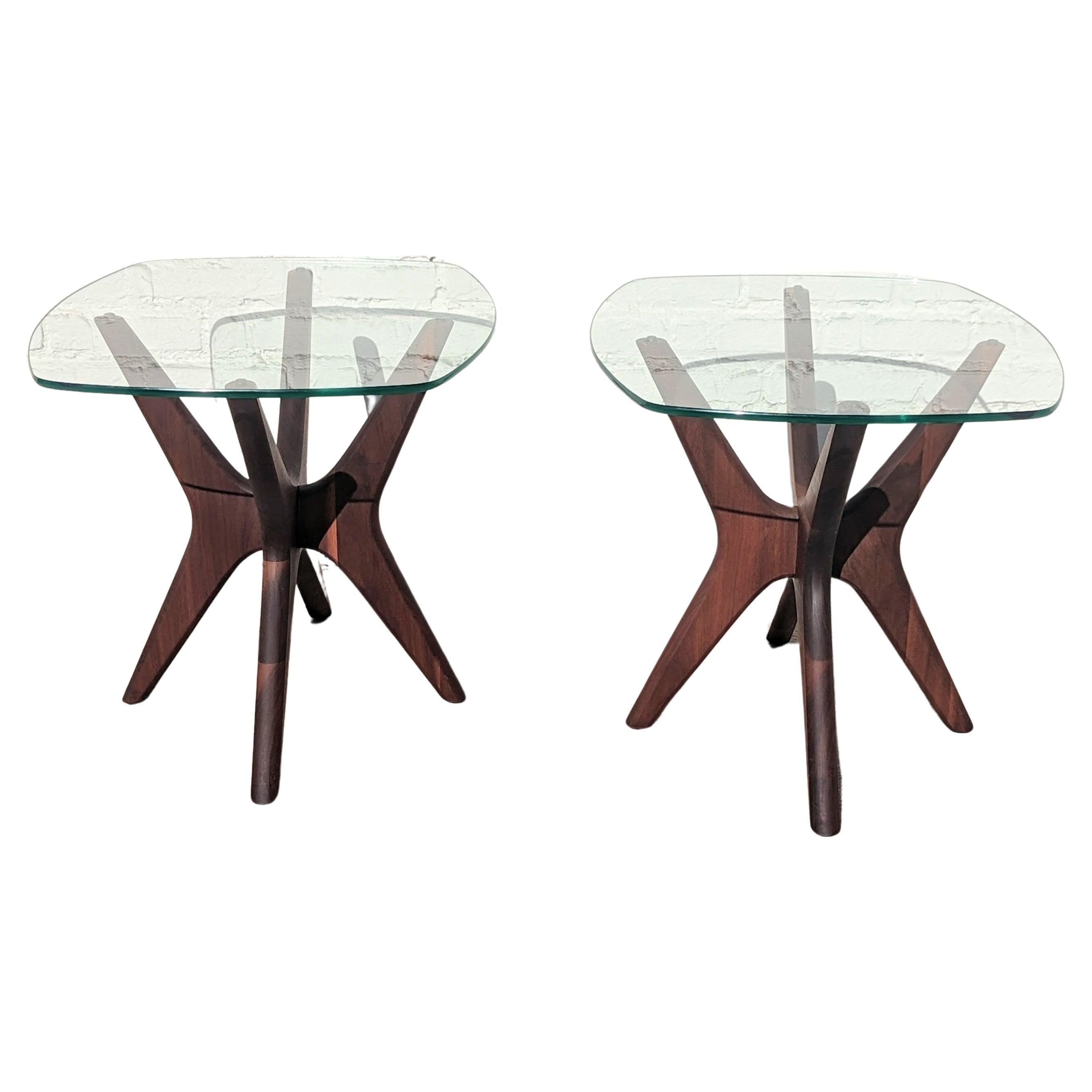 Mid Century Modern Adrian Pearsall Jacks Side Tables  For Sale