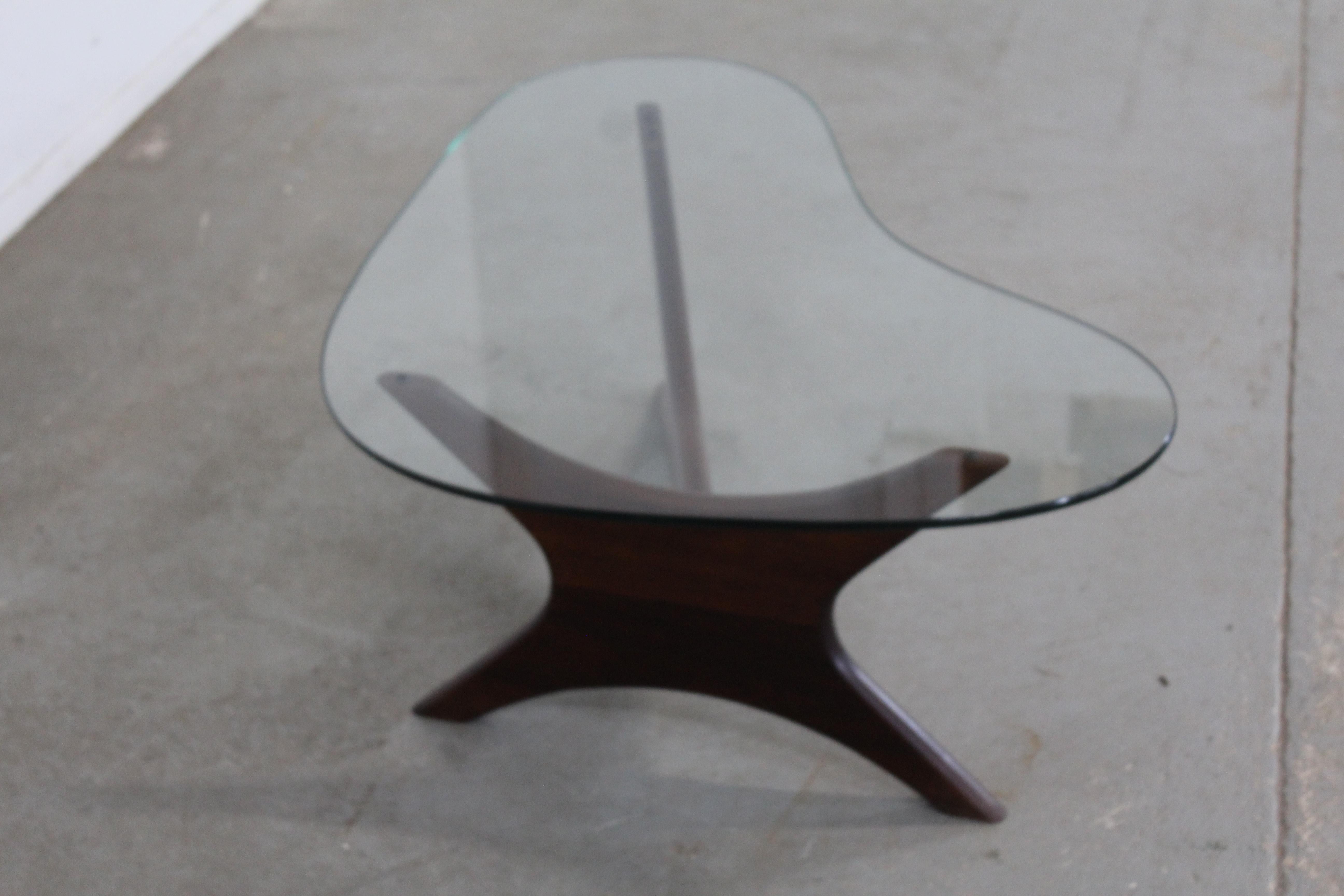 Mid-Century Modern Adrian Pearsall Kidney Glass Coffee Table 9