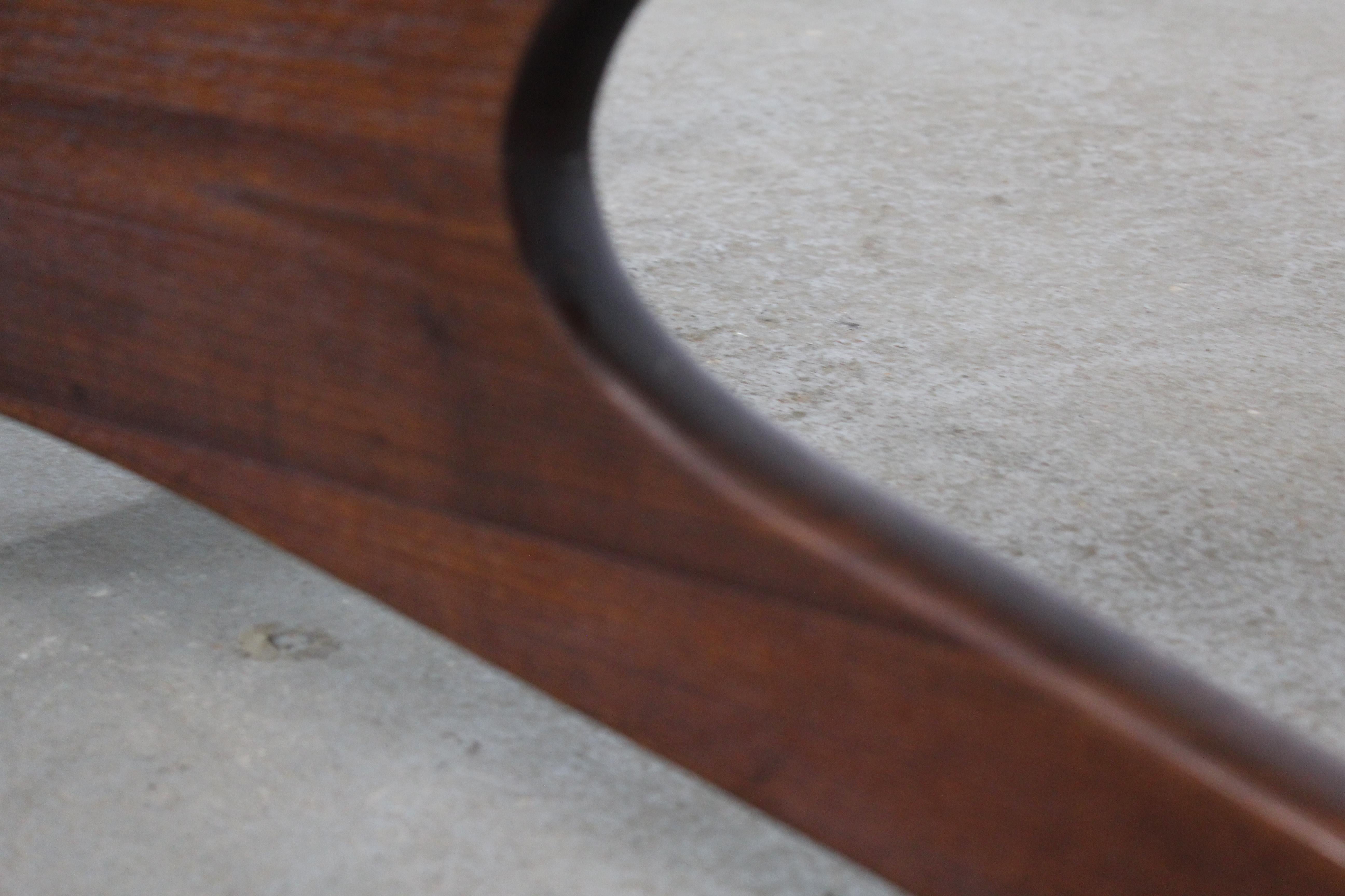 Mid-Century Modern Adrian Pearsall Kidney Glass Coffee Table 30
