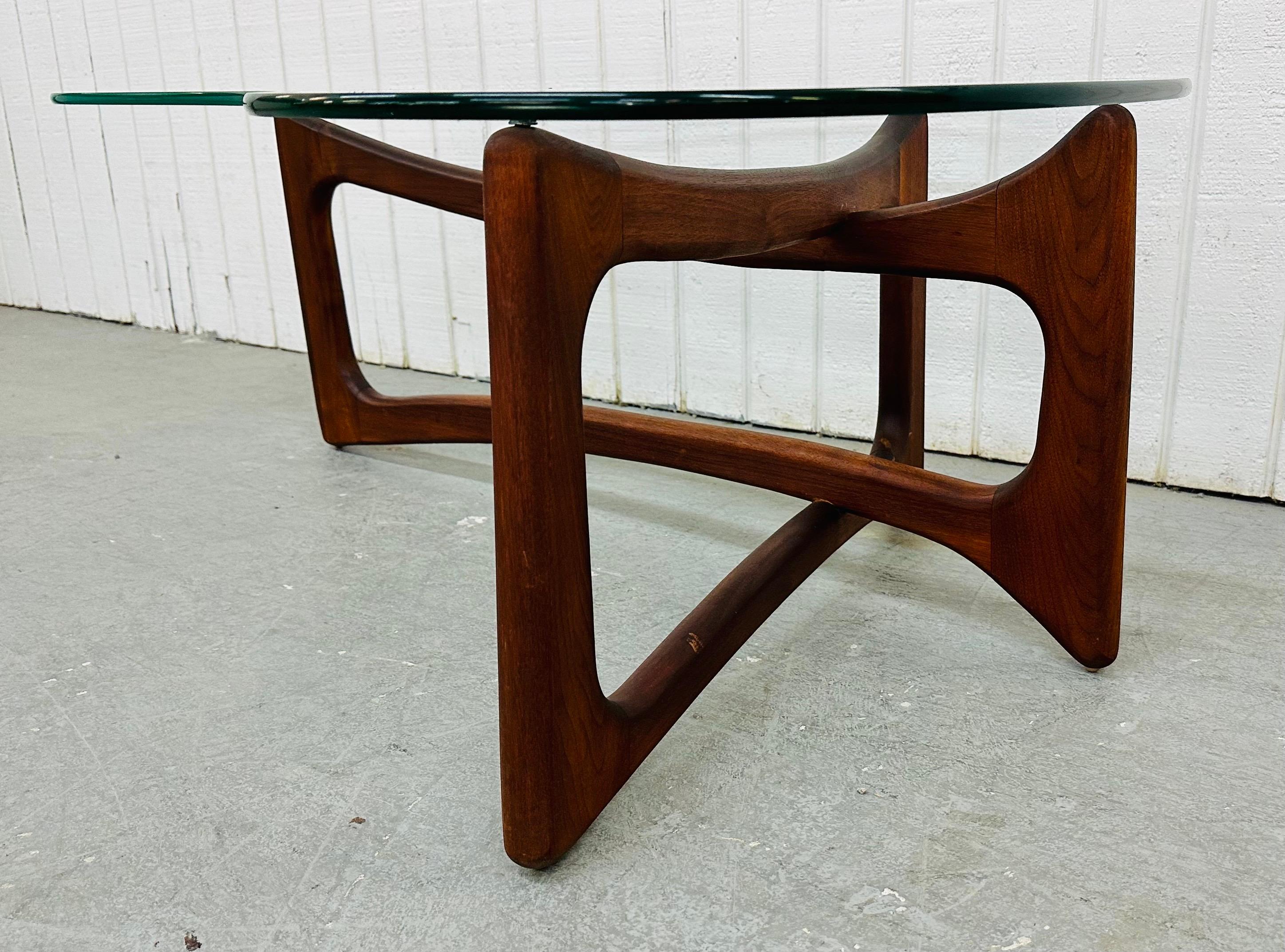 1950s kidney shaped coffee table