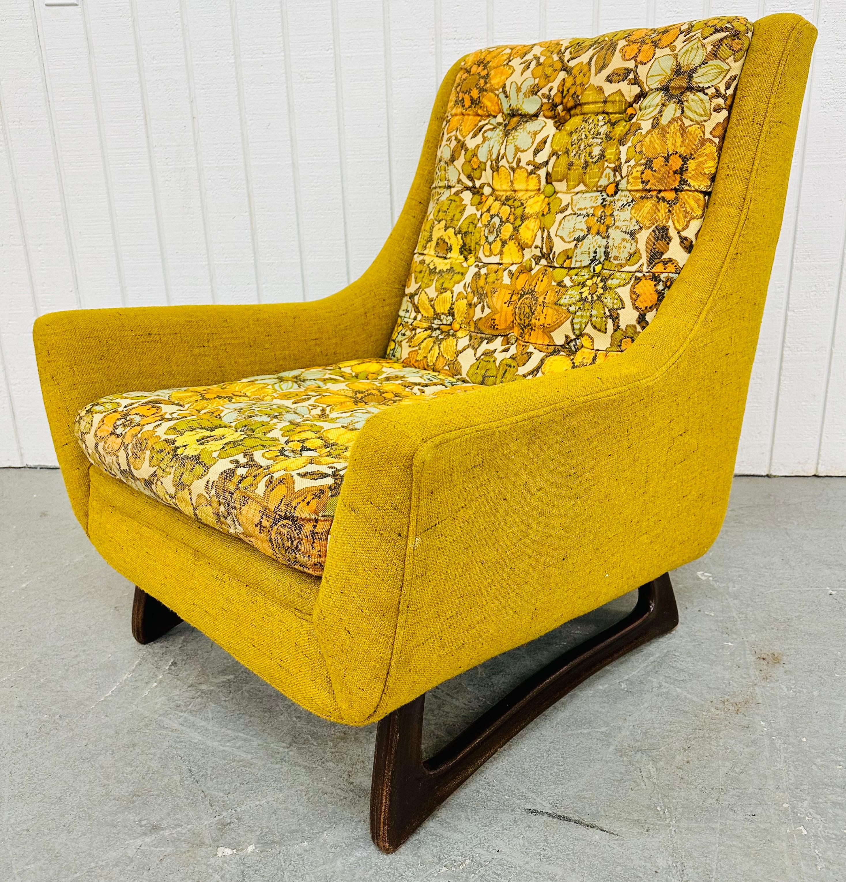 American Mid-Century Modern Adrian Pearsall Lounge Chair & Ottoman For Sale