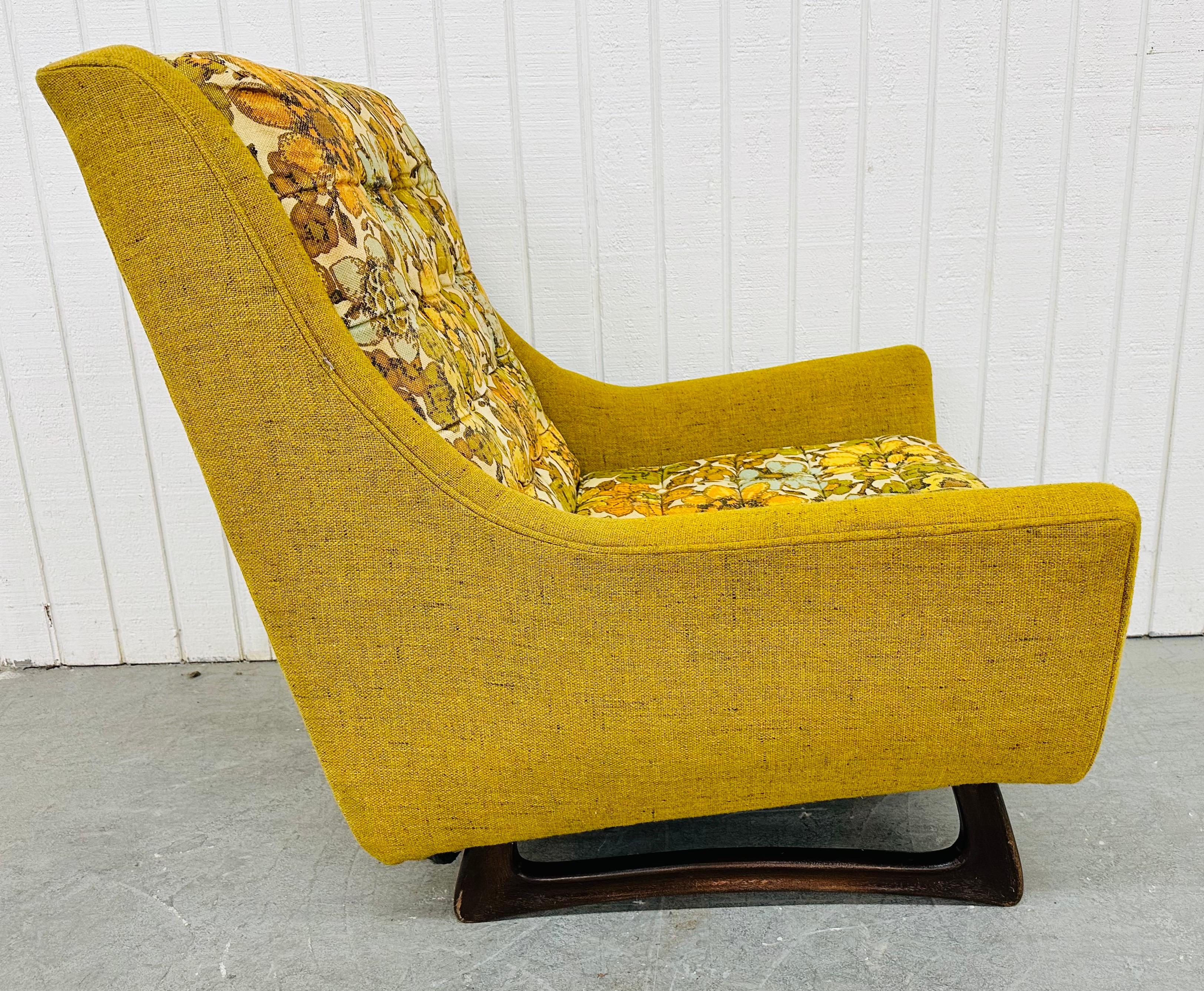 20th Century Mid-Century Modern Adrian Pearsall Lounge Chair & Ottoman For Sale