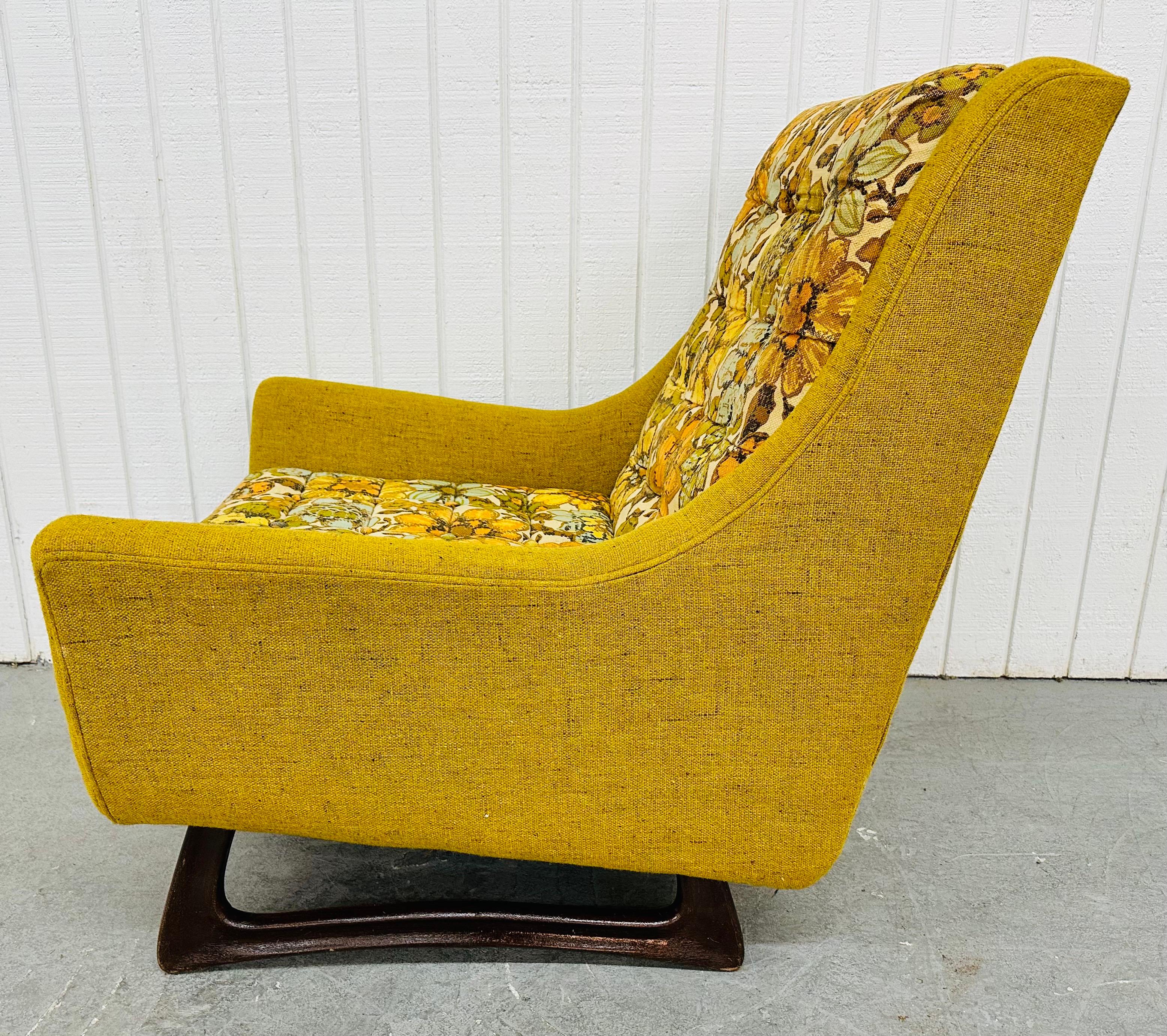 Upholstery Mid-Century Modern Adrian Pearsall Lounge Chair & Ottoman For Sale