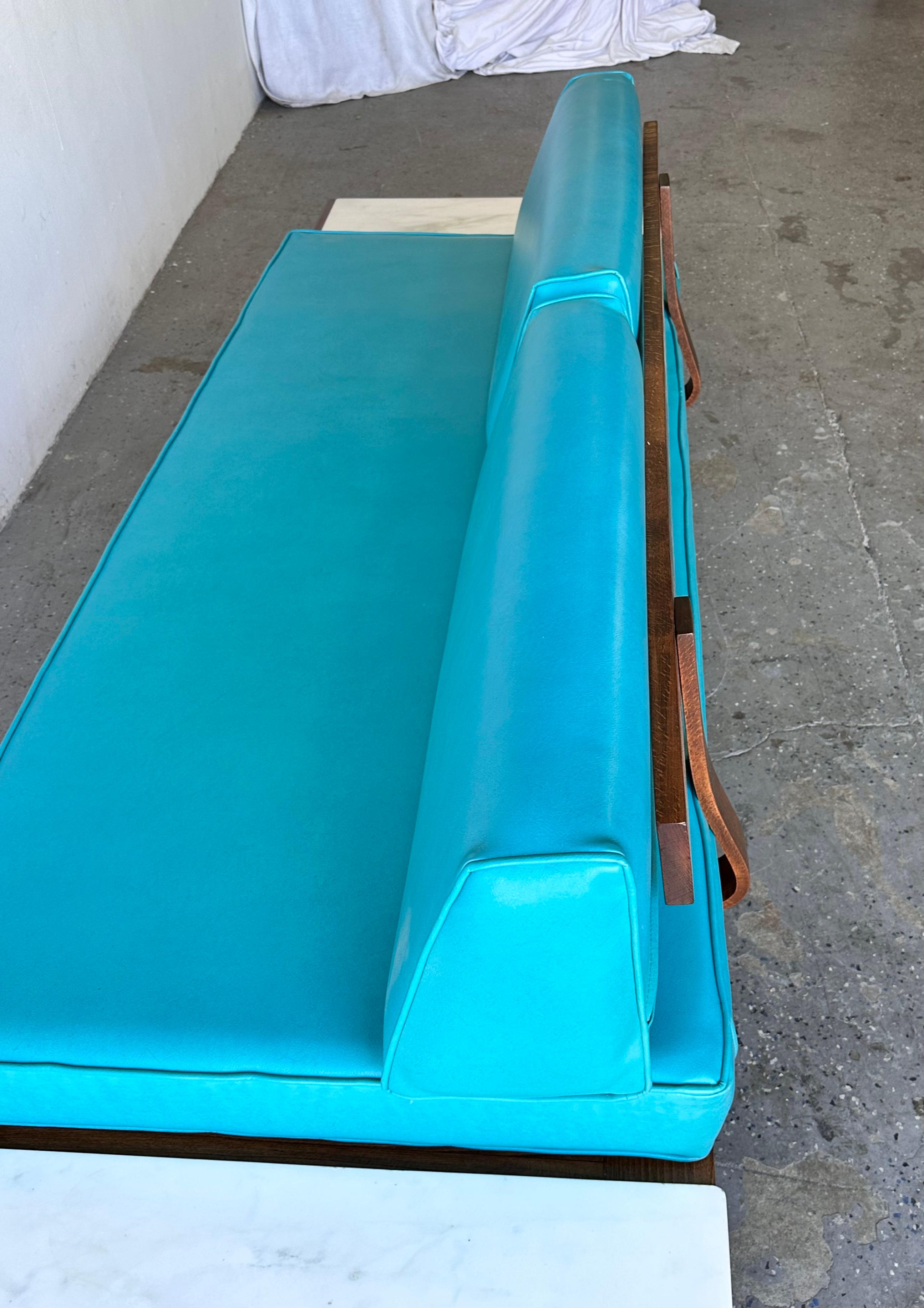 Mid  Century Modern  Adrian Pearsall Marble Floating Long Gondola Sofa For Sale 4