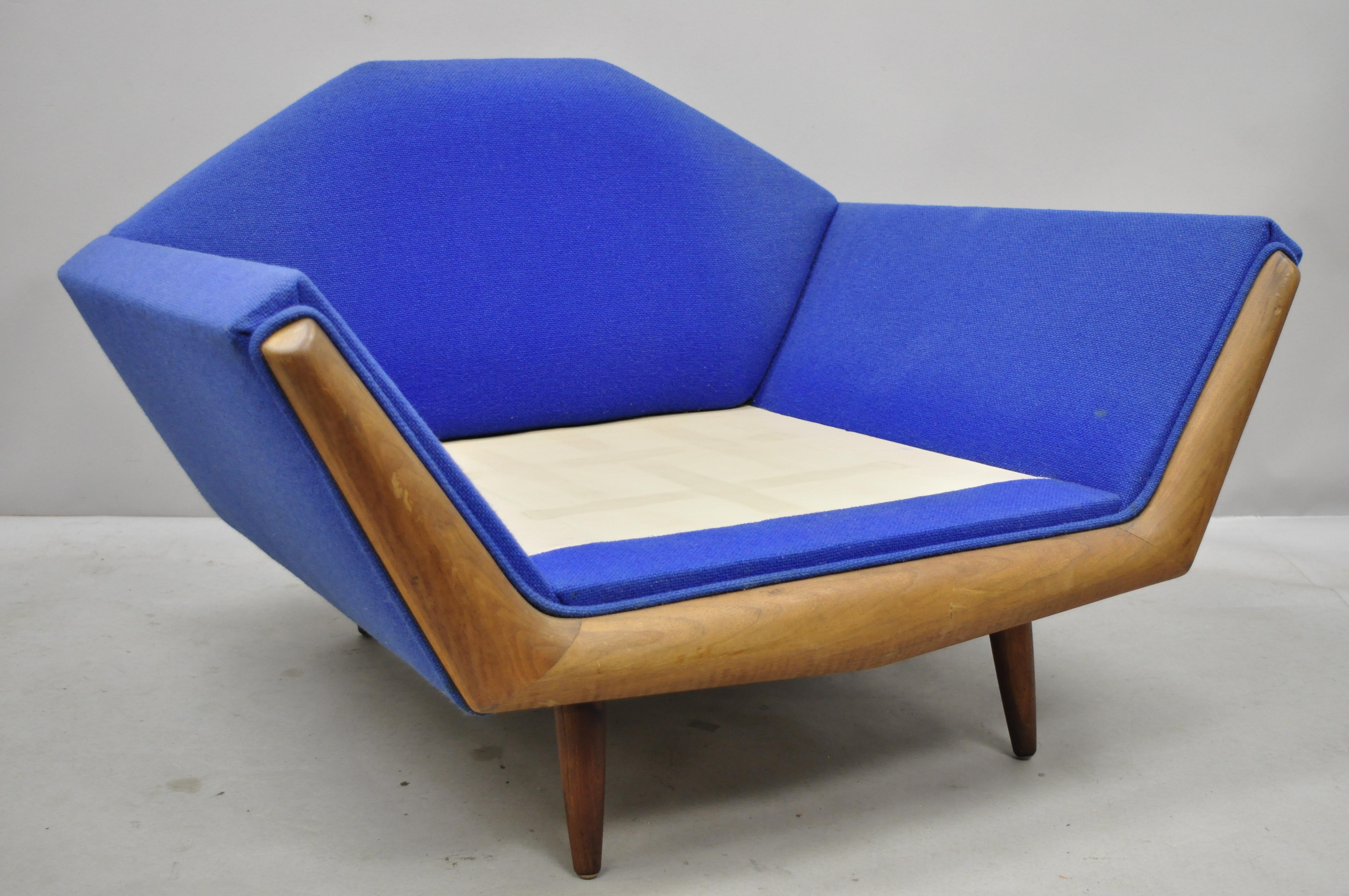 Mid-Century Modern Adrian Pearsall Oversized Sculptural Walnut Lounge Club Chair 5