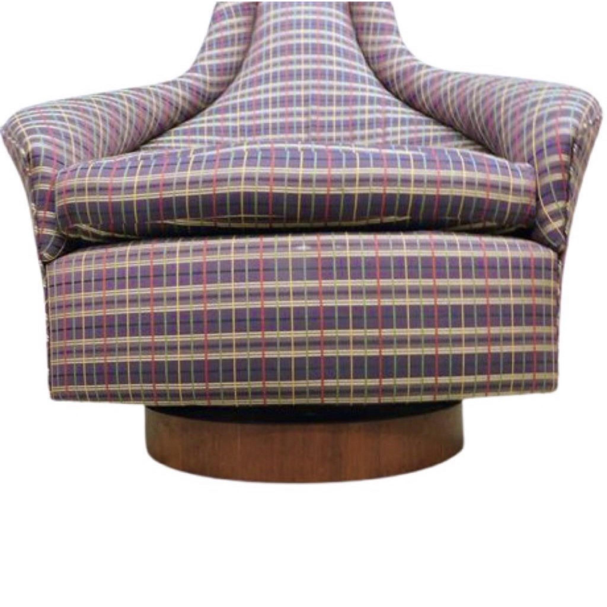 Américain Adrian Pearsall fauteuil de salon pivotant Rock, moderne du milieu du siècle dernier en vente