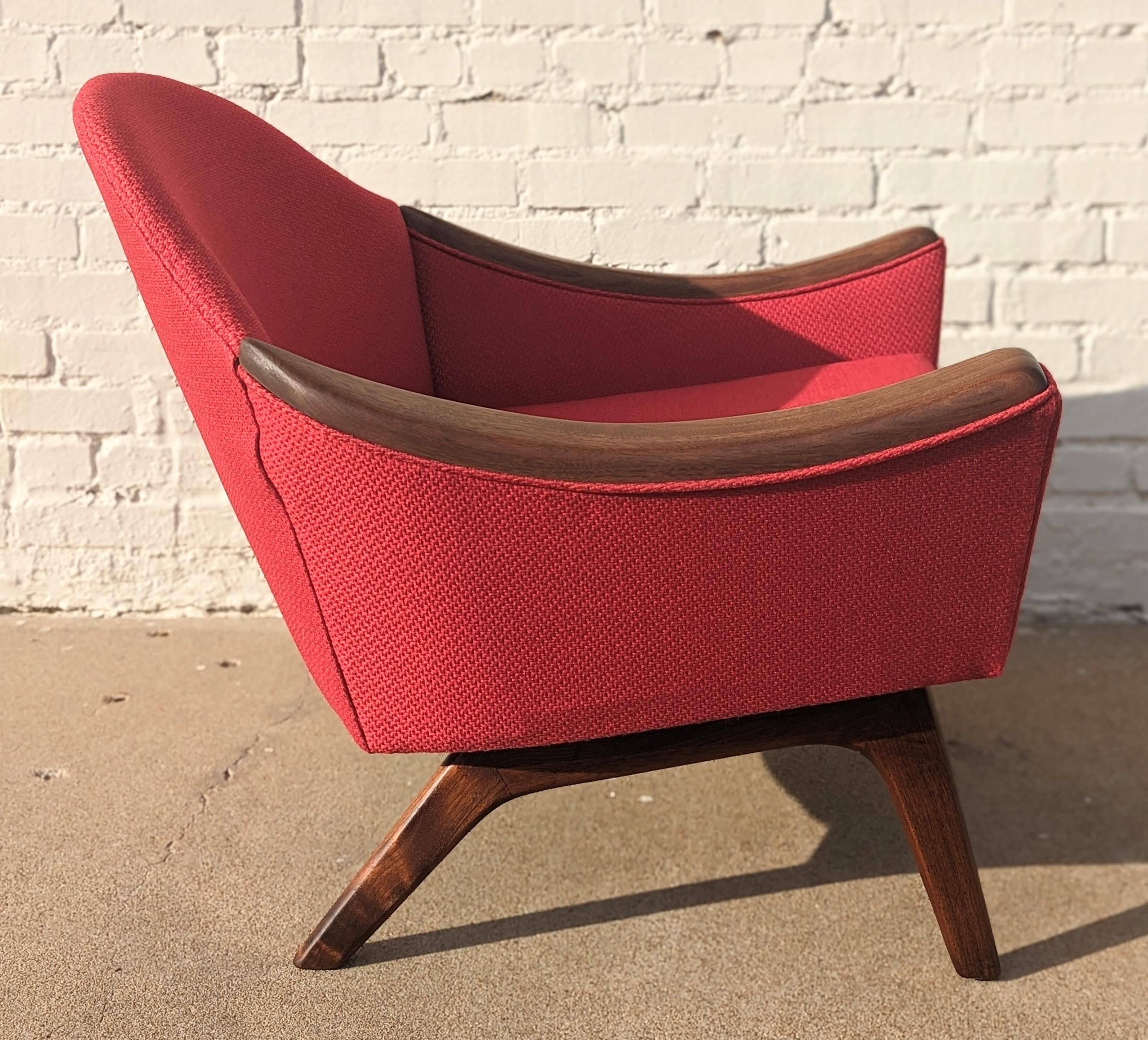 American Mid Century Modern Adrian Pearsall Scoop Side Chair  For Sale