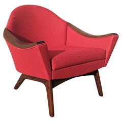 Chaise d'appoint Adrian Pearsall Scoop mi-siècle moderne 