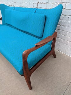 Mid Century Modern Adrian Pearsall Sculptura Sofá Loveseat