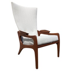 Vintage Mid Century Modern Adrian Pearsall Sculptural High Back Chair