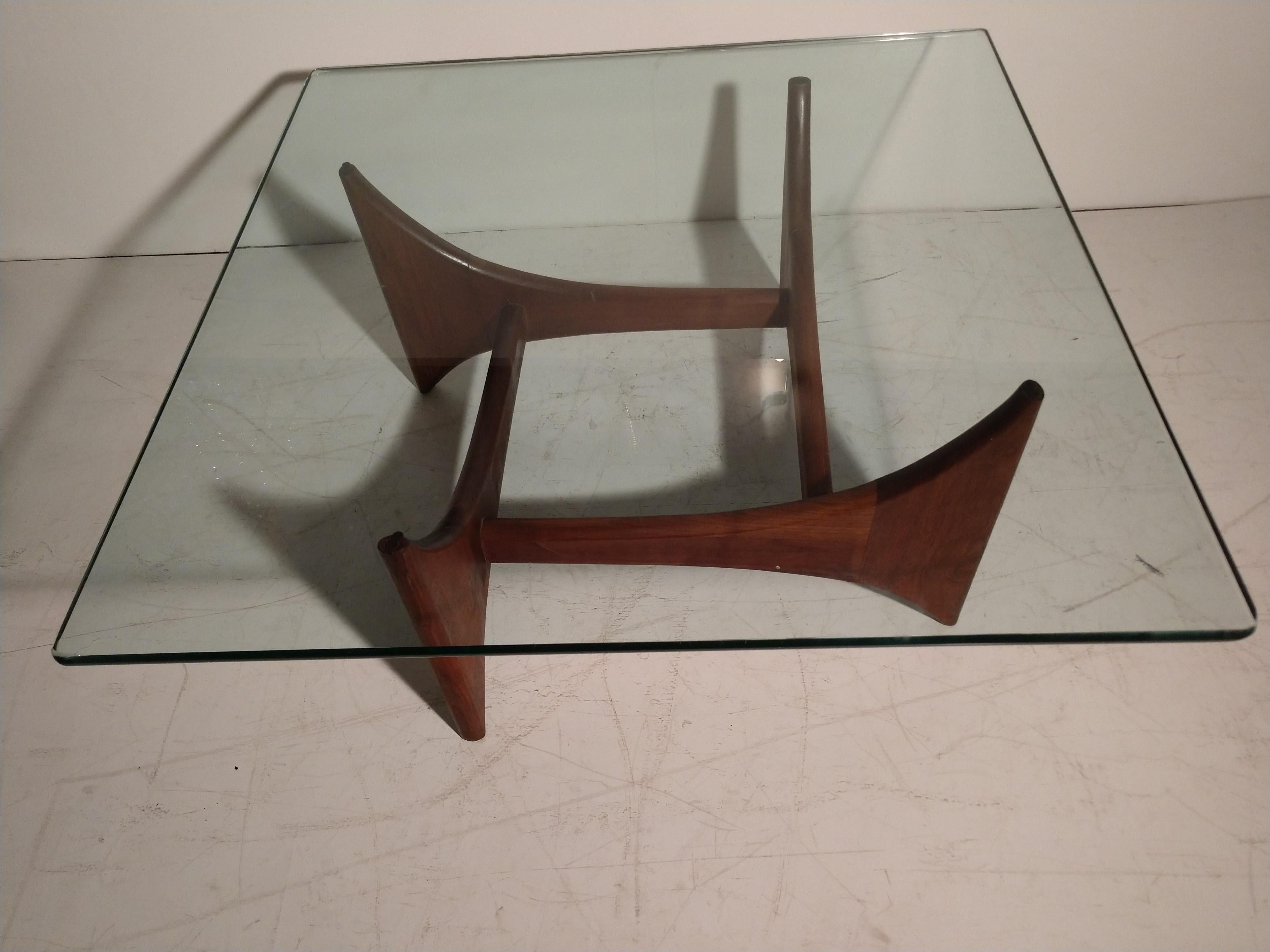 Mid-Century Modern Adrian Pearsall Sculptural Walnut Cocktail Table 2