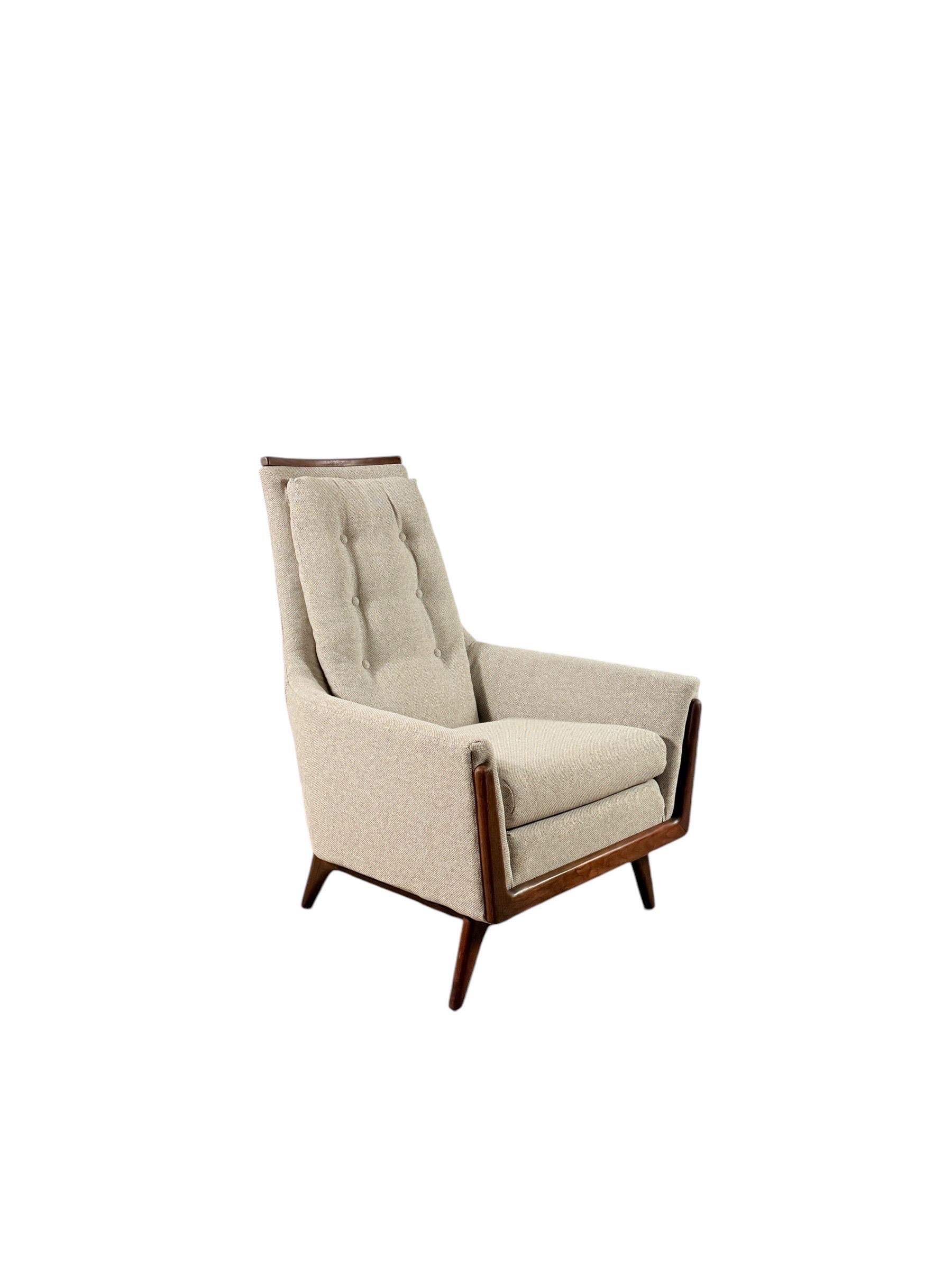Mid-century Modern Adrian Pearsall Style Lounge Chair by Rowe Furniture 4