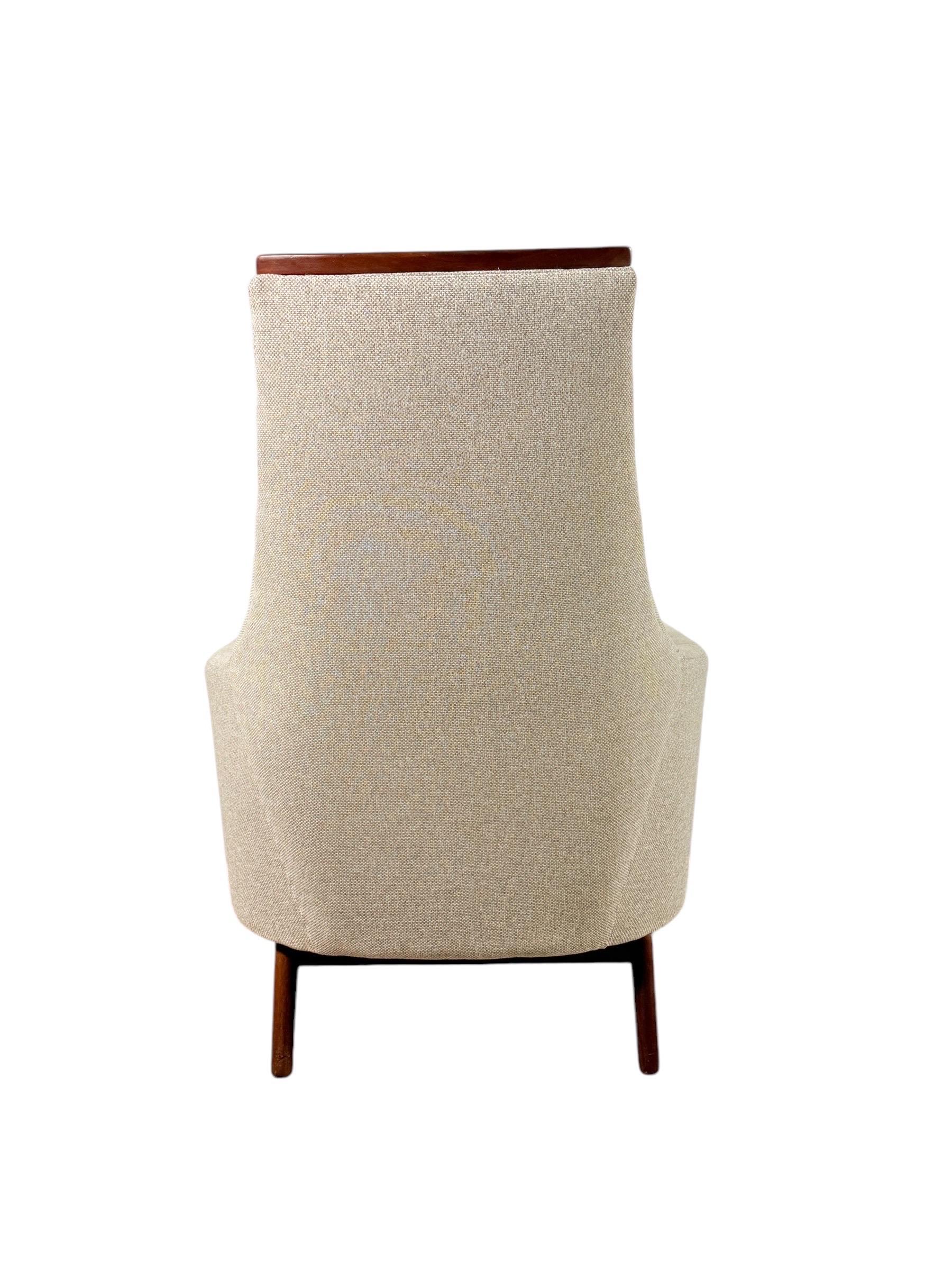 American Mid-century Modern Adrian Pearsall Style Lounge Chair by Rowe Furniture