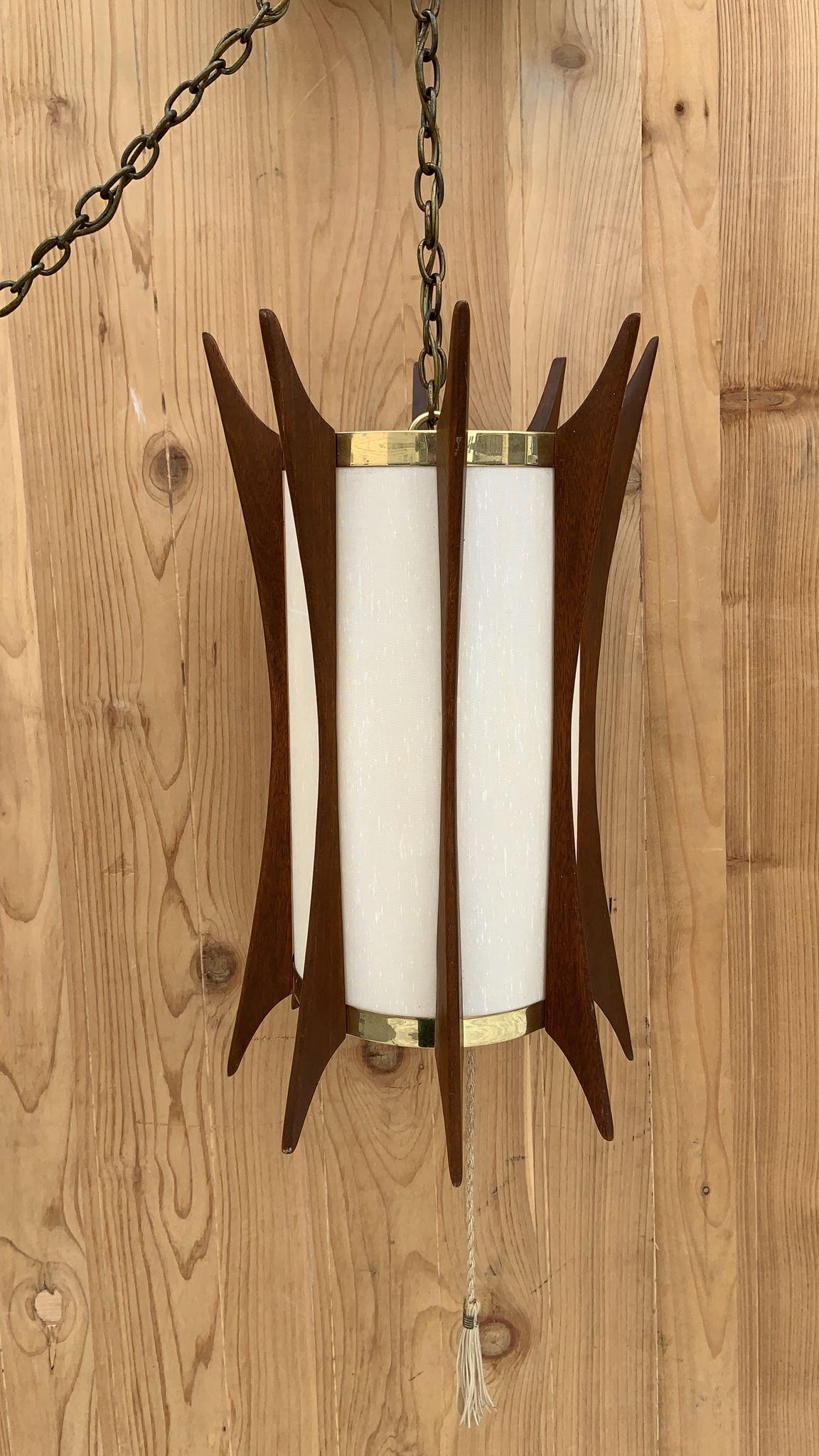 mid century swag light
