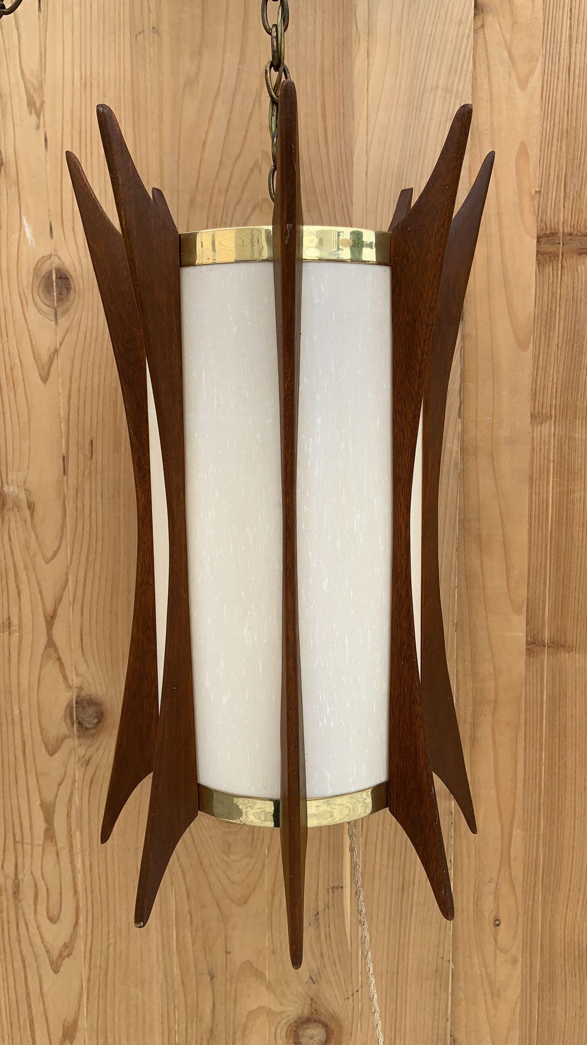 mid century modern swag light