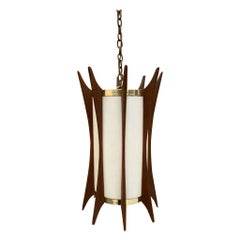 Mid Century Modern Adrian Pearsall Style Modeline Swag Hanging Pendant Light