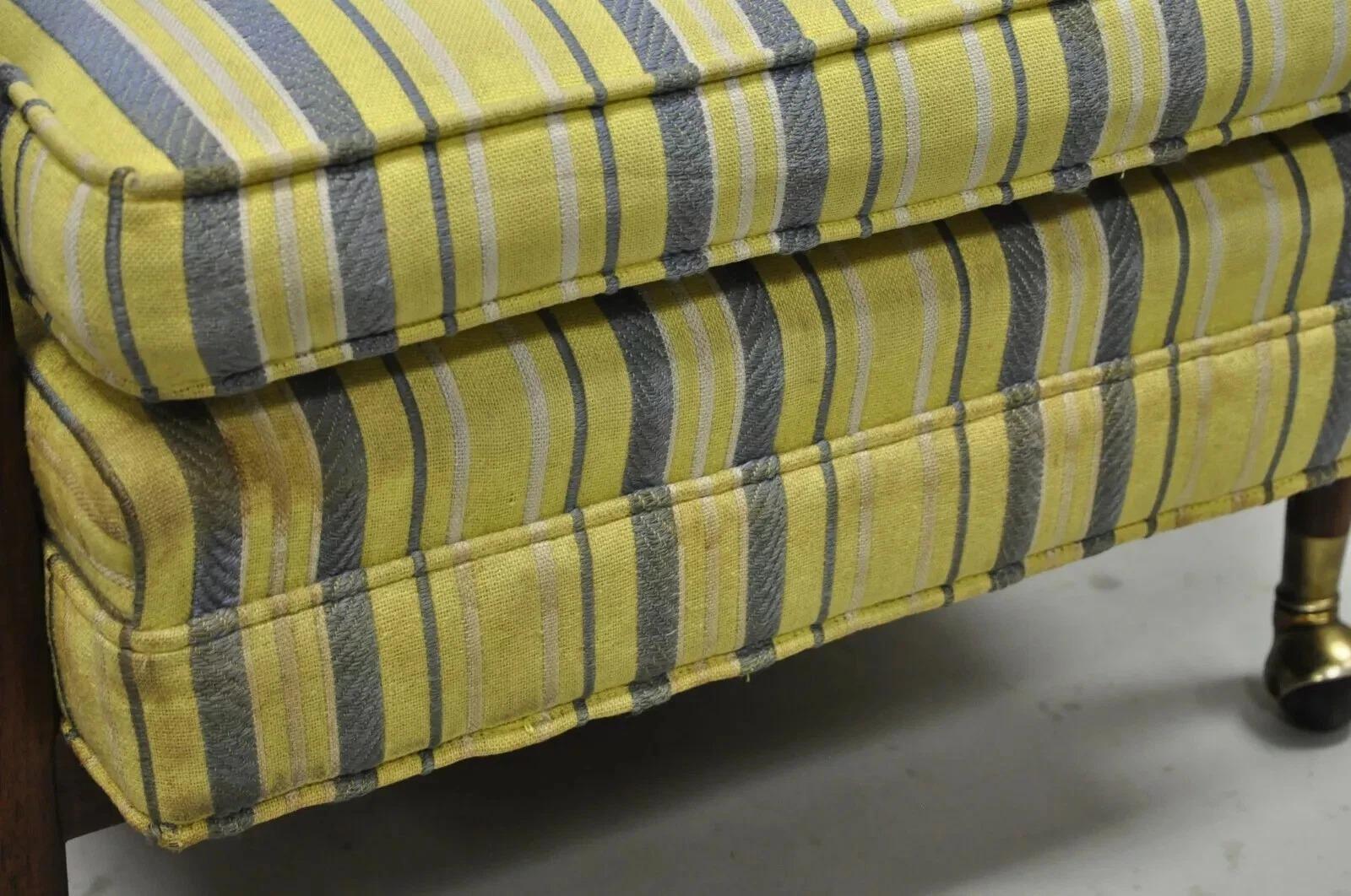 Chaise longue de club à dossier en noyer de style Adrian Pearsall, modernité du milieu du siècle dernier en vente 3