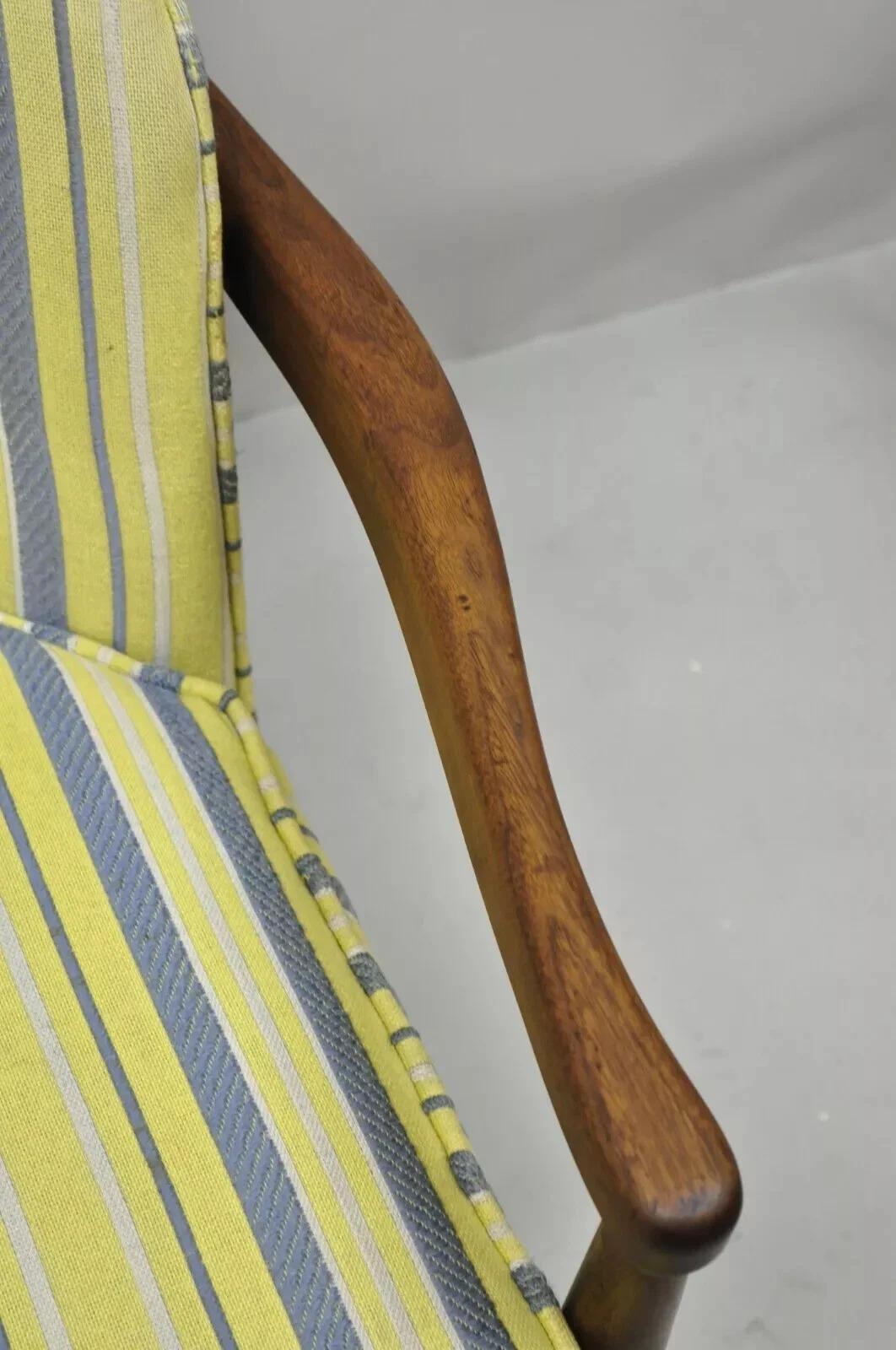Chaise longue de club à dossier en noyer de style Adrian Pearsall, modernité du milieu du siècle dernier en vente 1