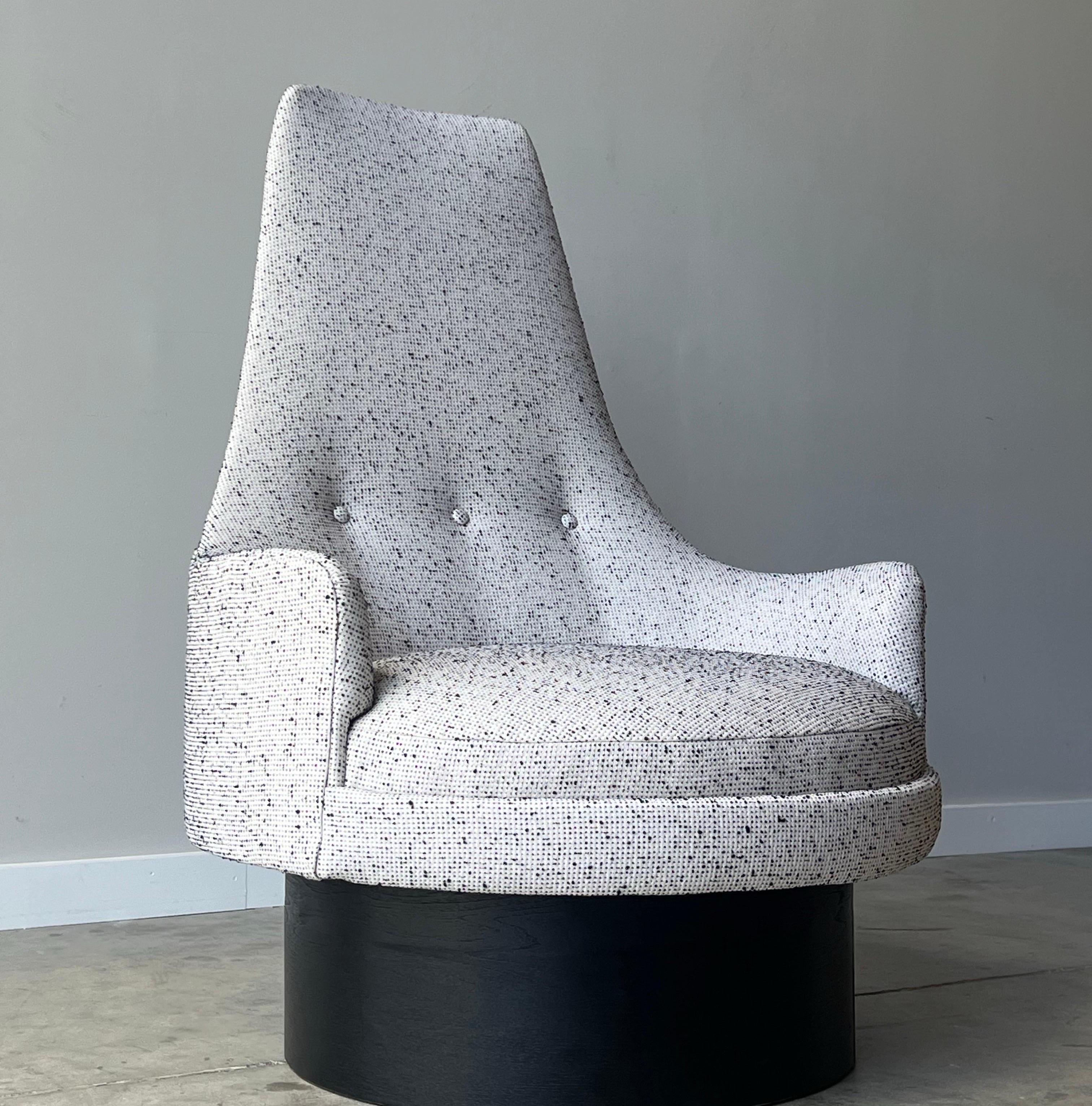 The Modernity Adrian Pearsall Swivel Lounge (salon pivotant) en vente 4
