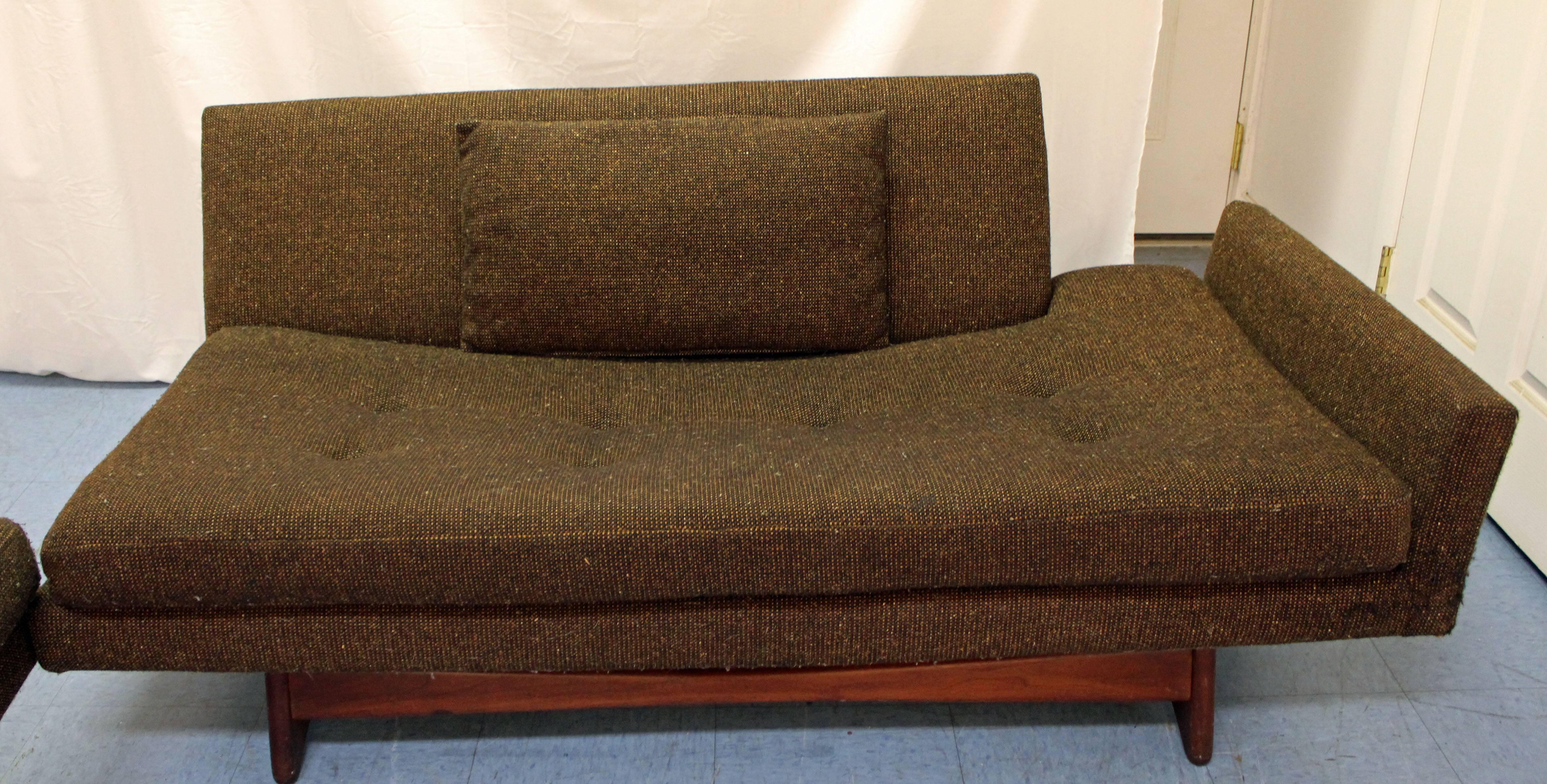 American Mid-Century Modern Adrian Pearsall Two-Piece Sectional Sofa